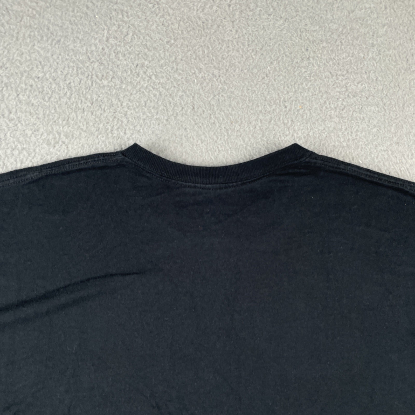 Famous Brand Jet L Black Shirt 100% Cotton Knit Classic Boxy Fit Classic Logo
