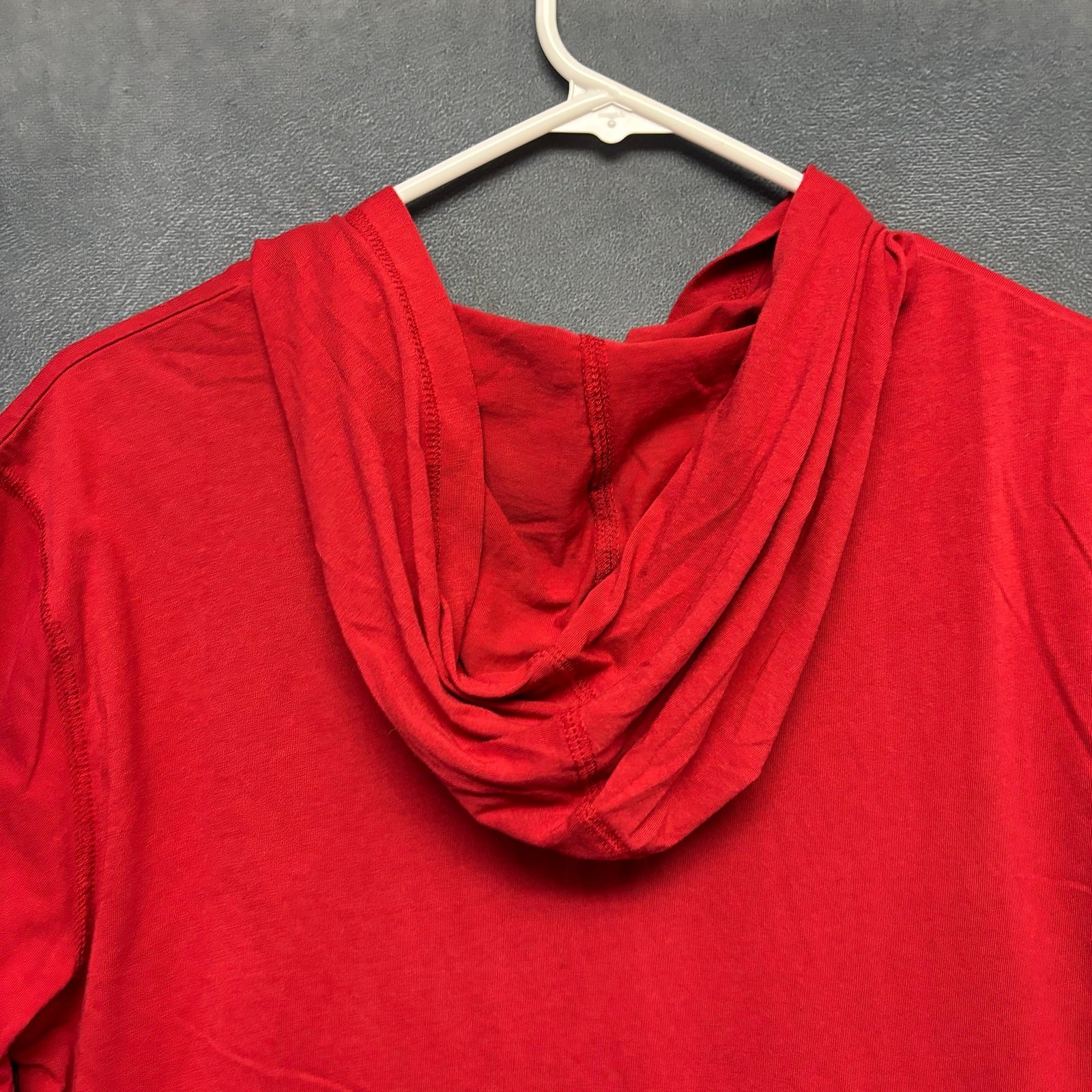 NFL Team Apparel San Francisco 49ers Red Hooded Graphic Tee Mens Medium Athletic