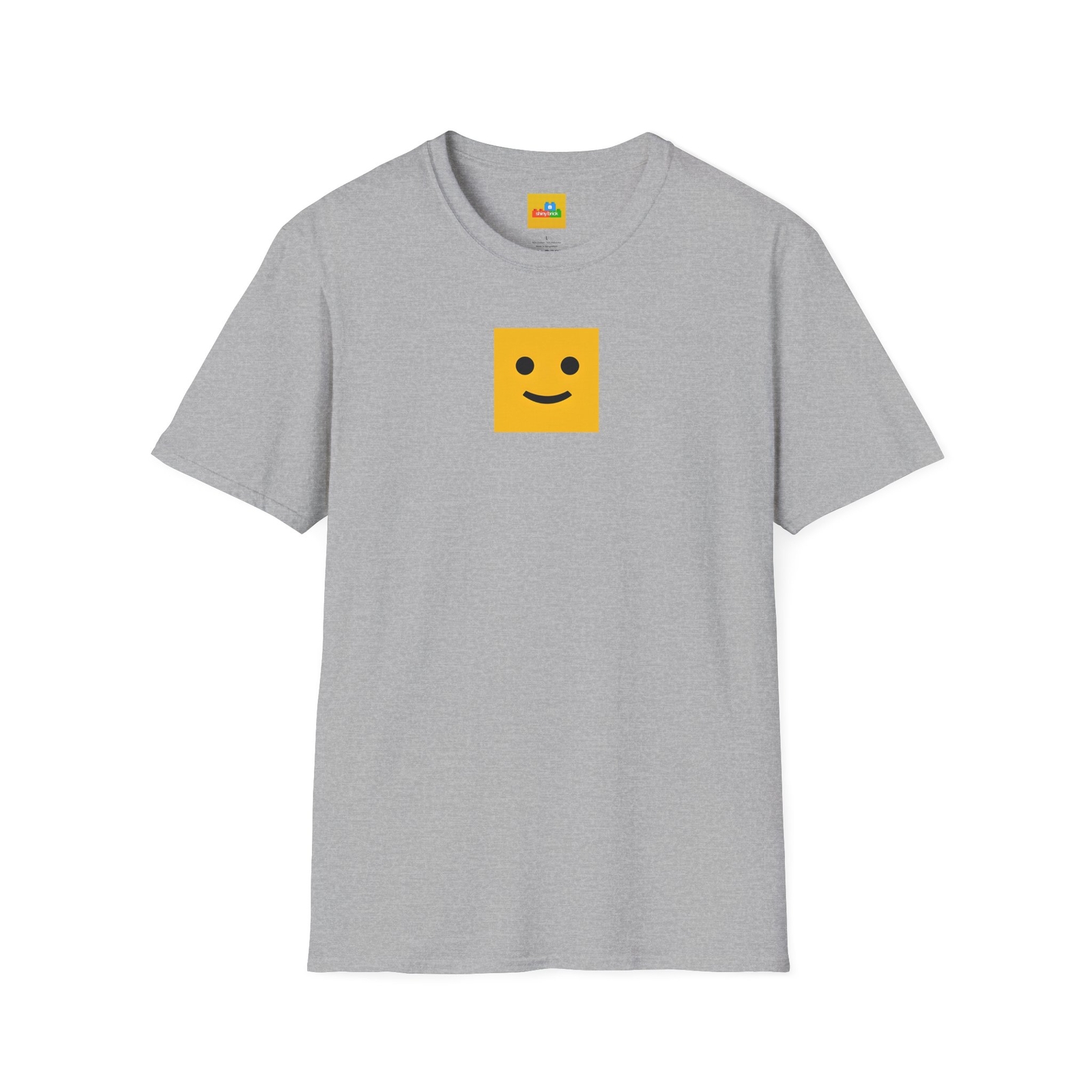 Classic Minifigure Smile – Unisex Softstyle Casual T-Shirt