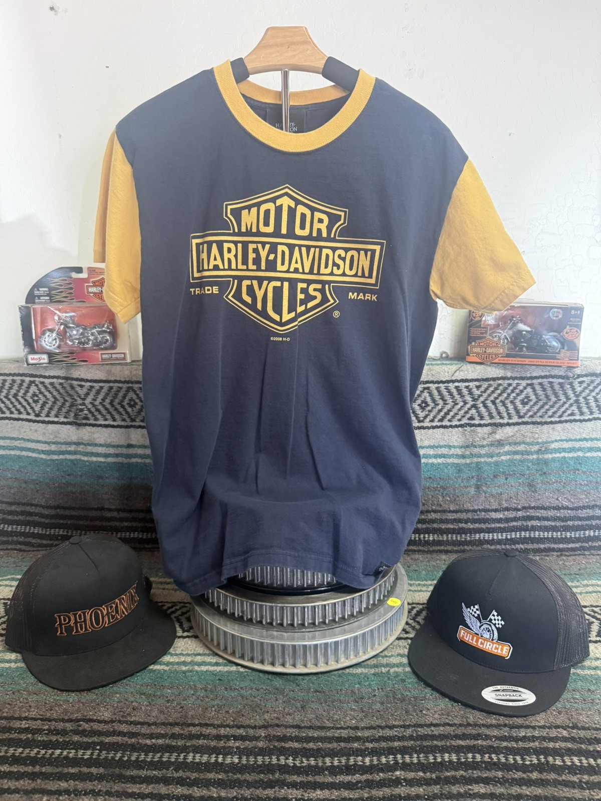 Harley Davidson Museum Baseball Style Shirt, Medium, 29 in Long 20 in Wide