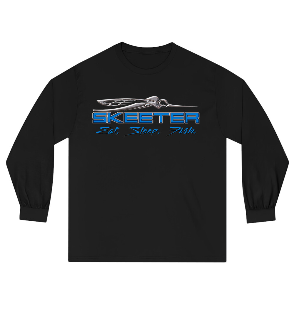 Skeeter Fishing Boats Men&rsquo;s Black Long Sleeve T-Shirt Size S to 3XL