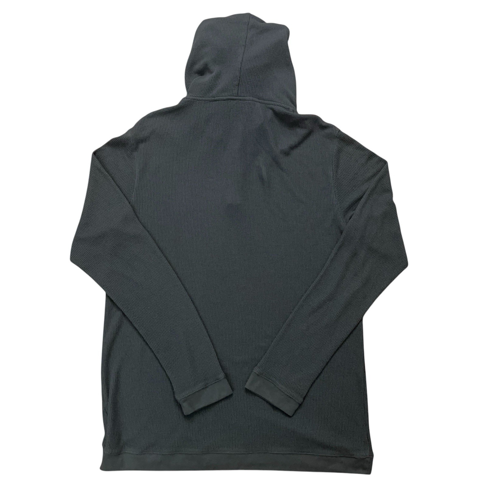 Free Fly Thermal Henley Hoodie Mens XL Pullover Drawstring Bamboo Stretch Green