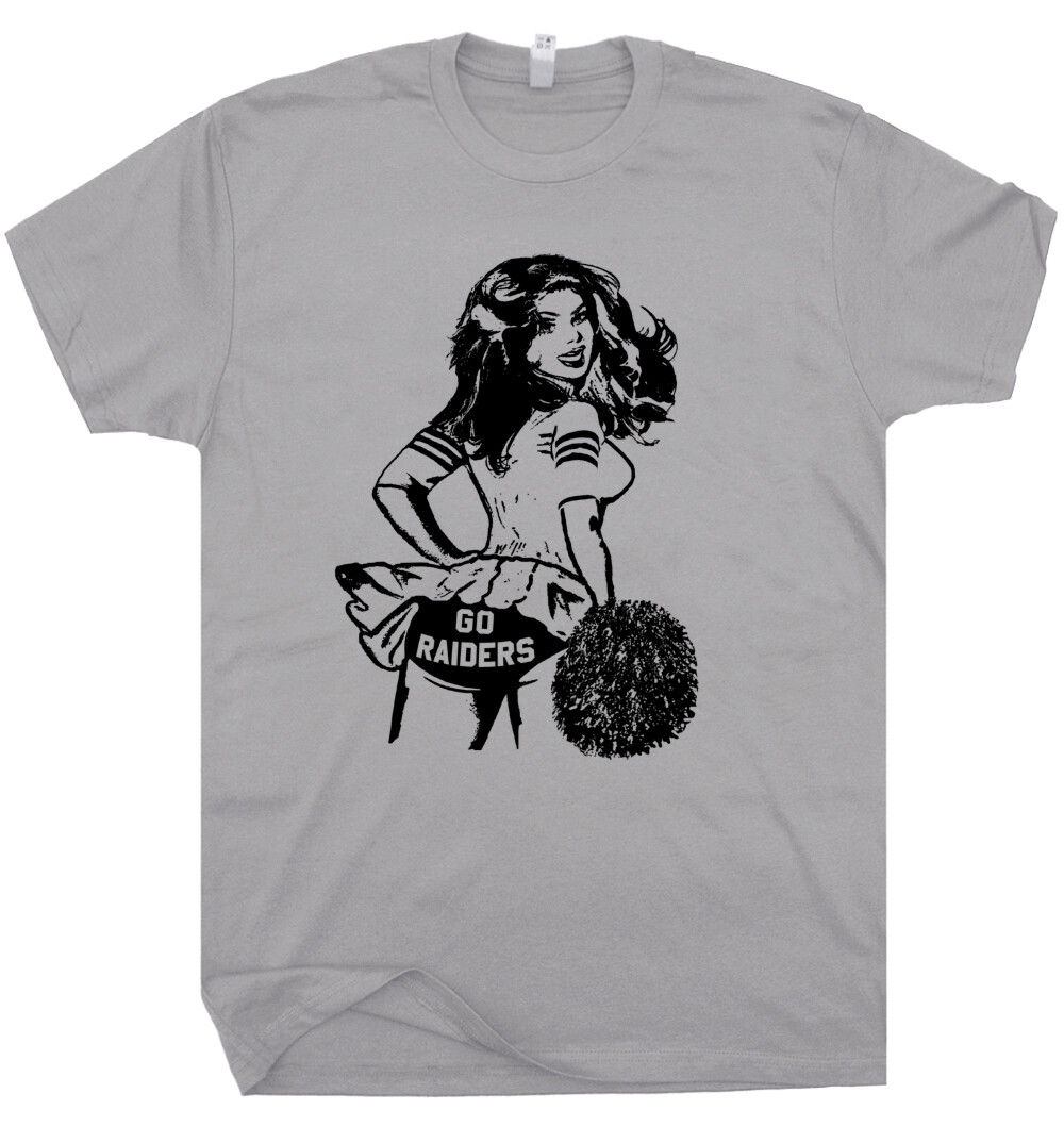 Go Raiders T Shirt Vintage Raiders Shirt Football Cheerleader Retro Throwback