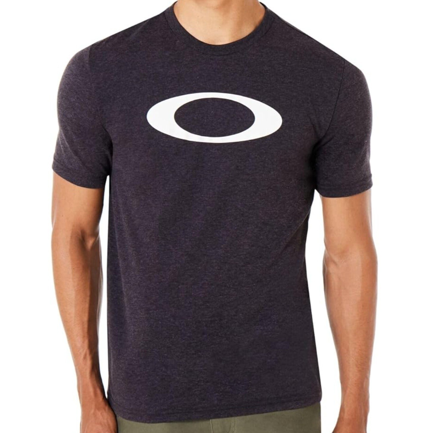 Oakley Men&rsquo;s O-Bold Ellipse T-Shirt Blackout Heather Size Medium.
