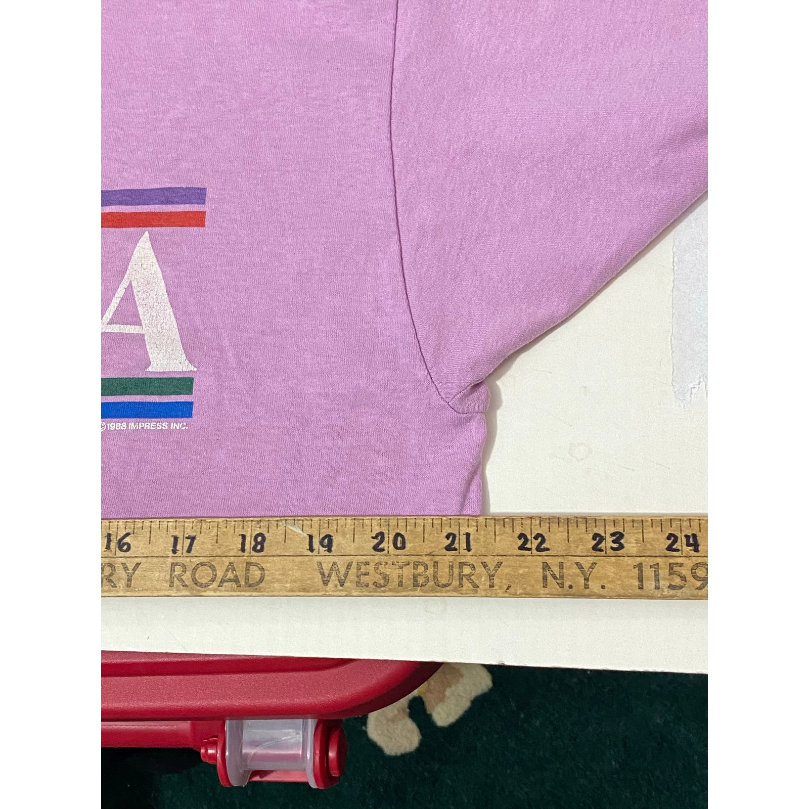 Vintage 19988 dated pink Pennsylvania Shirt XL 21×27 made in USA