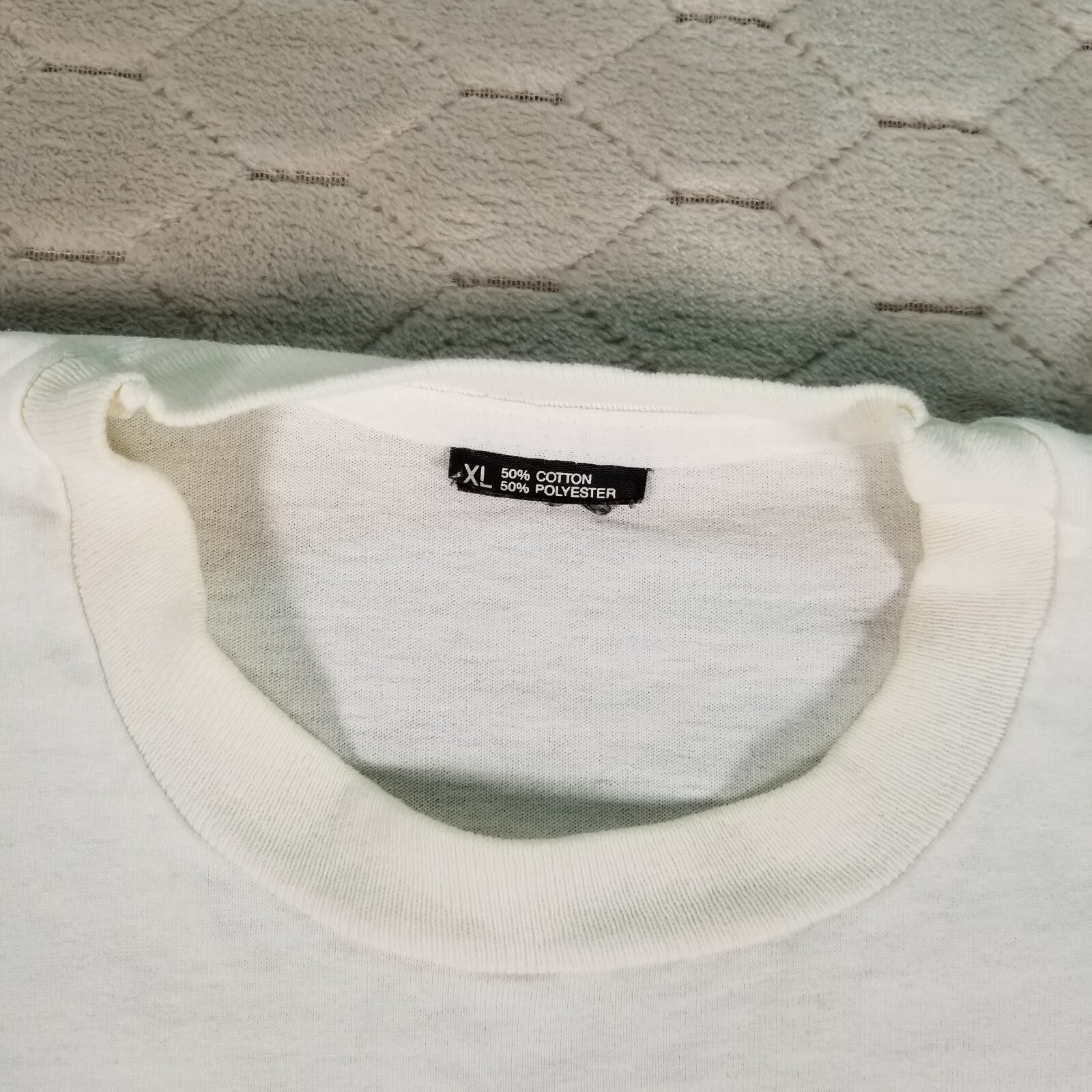 VTG Cow Farm Shirt Mens XL All Over Print Sheep Single Stitch Las Vegas STAINED