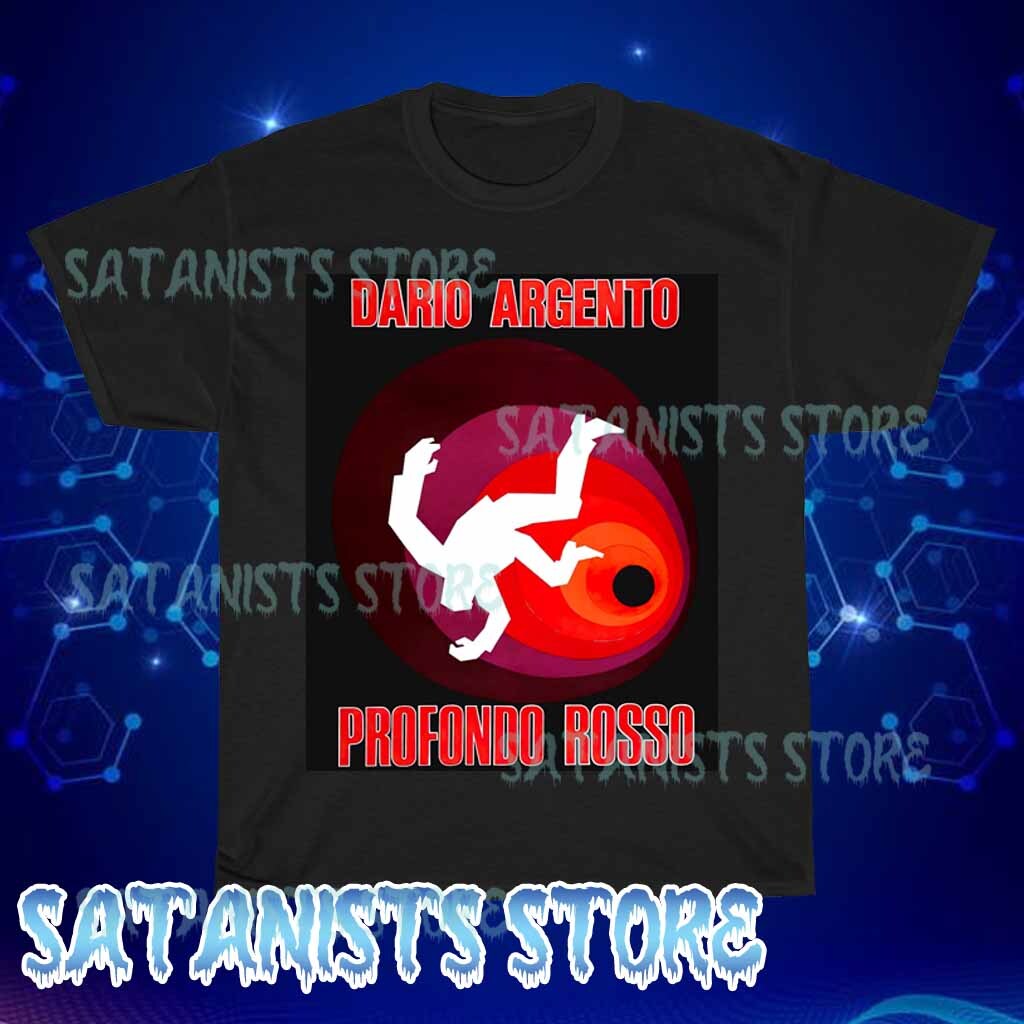 New Profondo Rosso Deep Red Movie Dario Argento Men&rsquo;s Black Funny Size S to 5XL