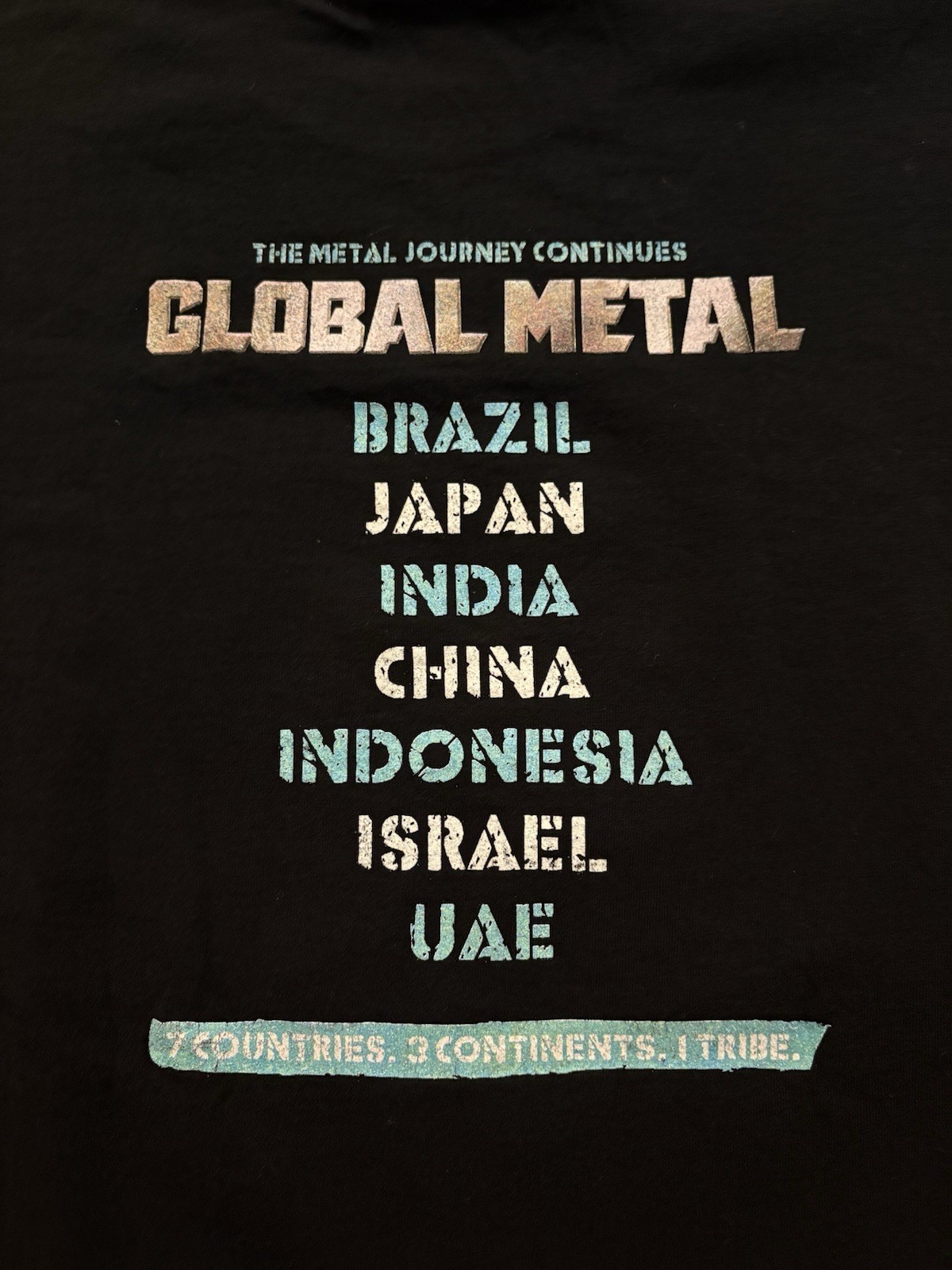 Vintage Global Metal Documentary Movie Promo Tee Shirt – Size XL *RARE*