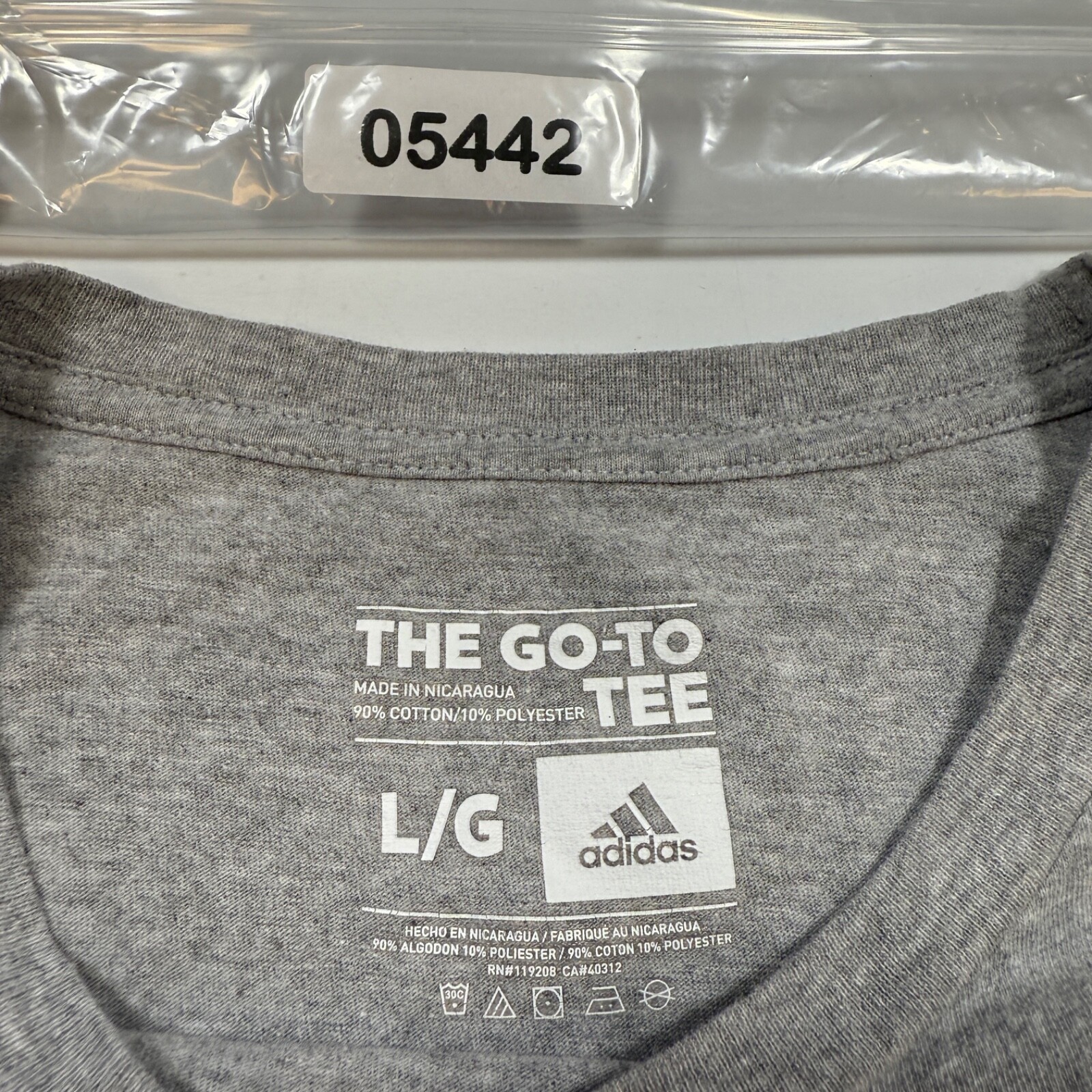 Adidas The Go-To Tee Mens Size L Cotton Blend Short Sleeve Crew-Neck T-Shirt