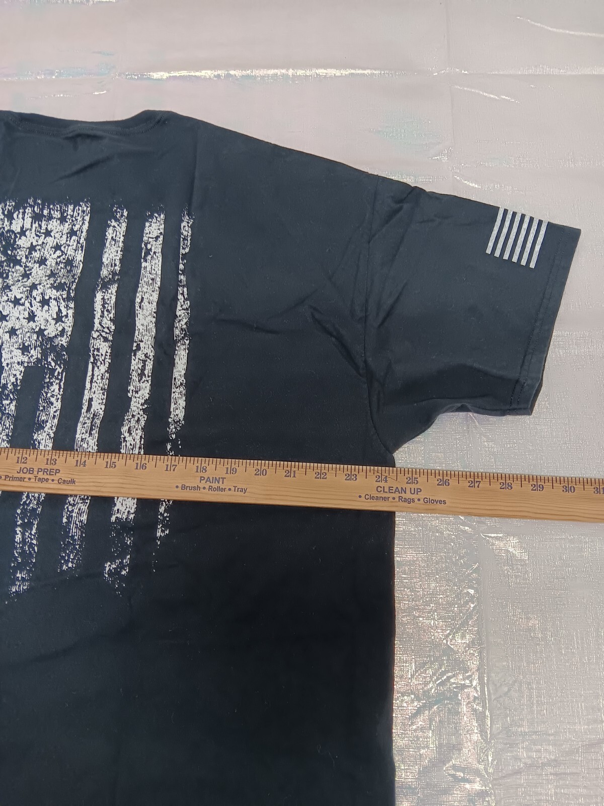 I LOVE MY FREEDOM MENS 2XL FITS XL BLACK FLAG GRAPHIC ON BACK SLEEVE LOGOS