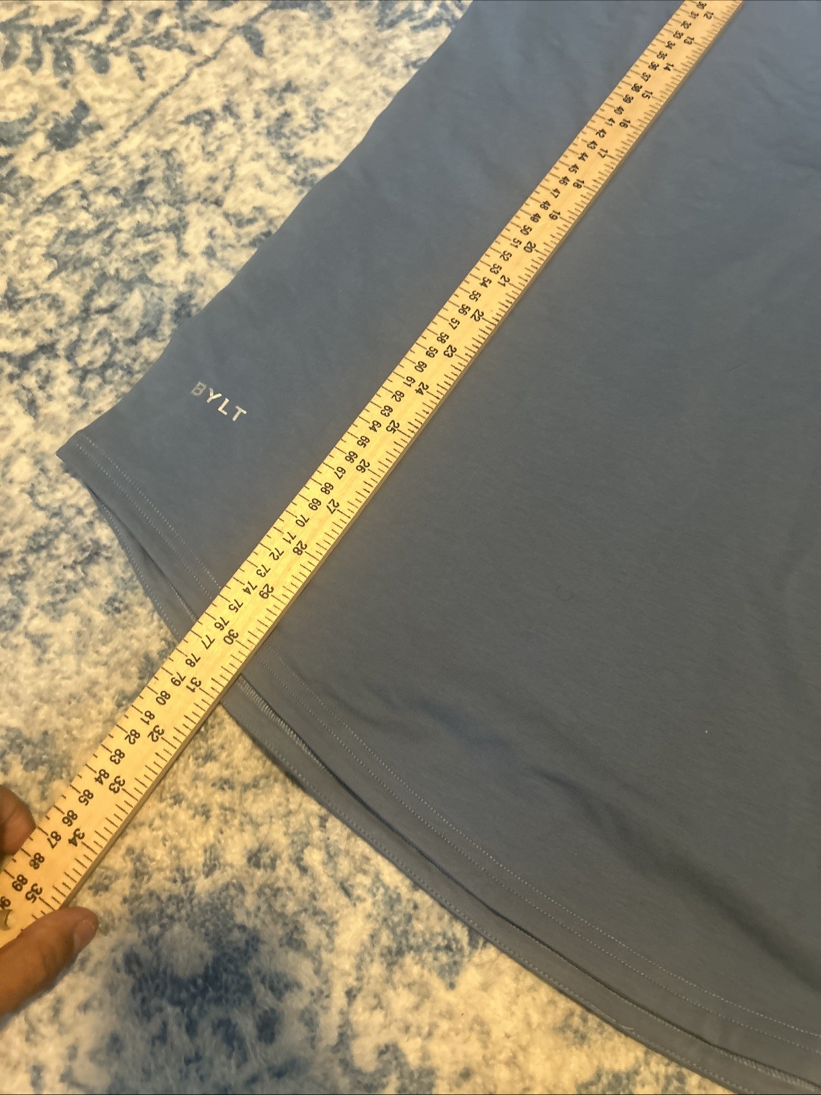 BYLT Premium Basics Drop-Cut Lux T-Shirt Blue Size XL NWT