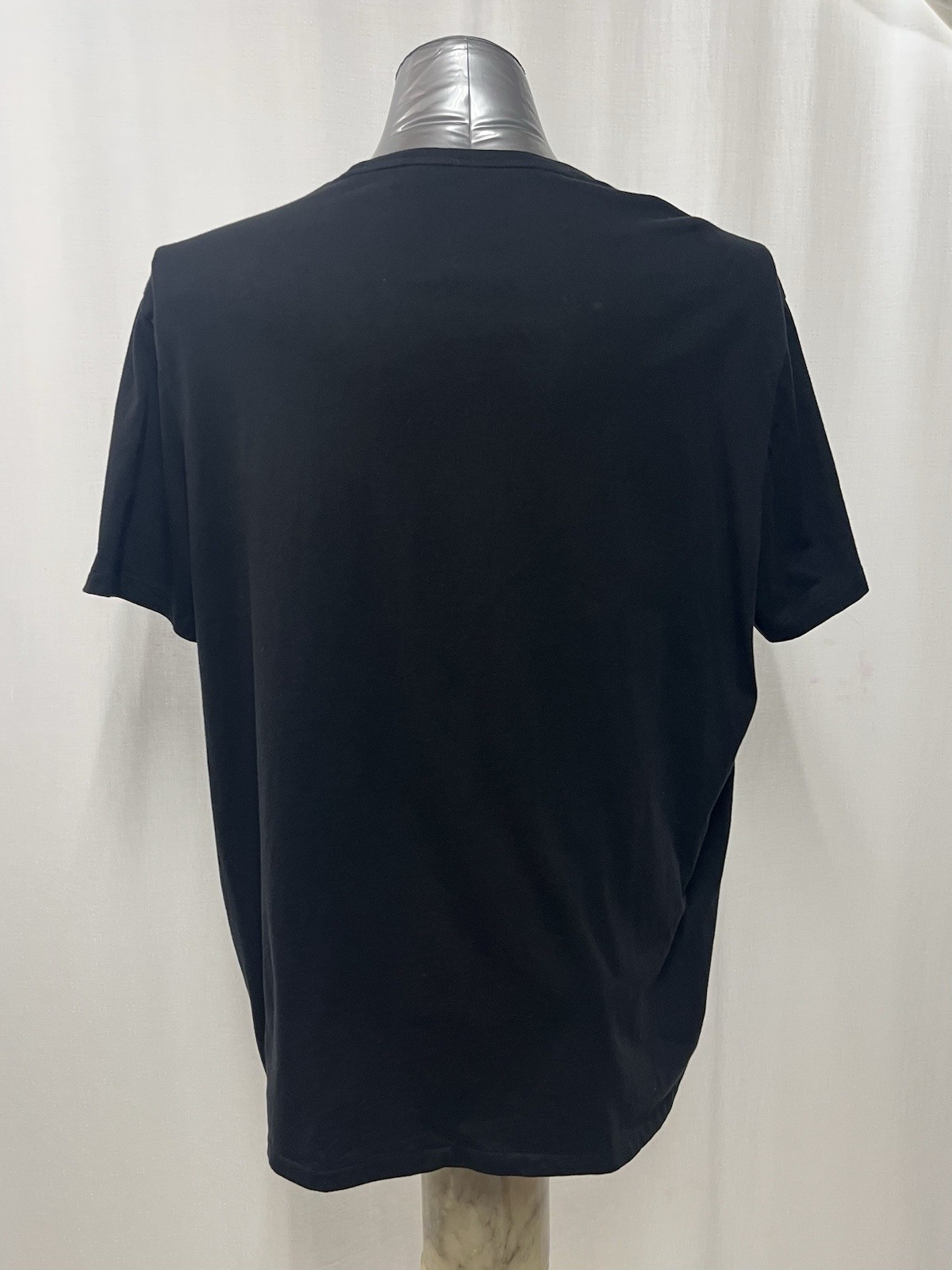 Ralph Lauren Black Tee with Red Pony logo Men’s 2XL cotton casual Travel 1559
