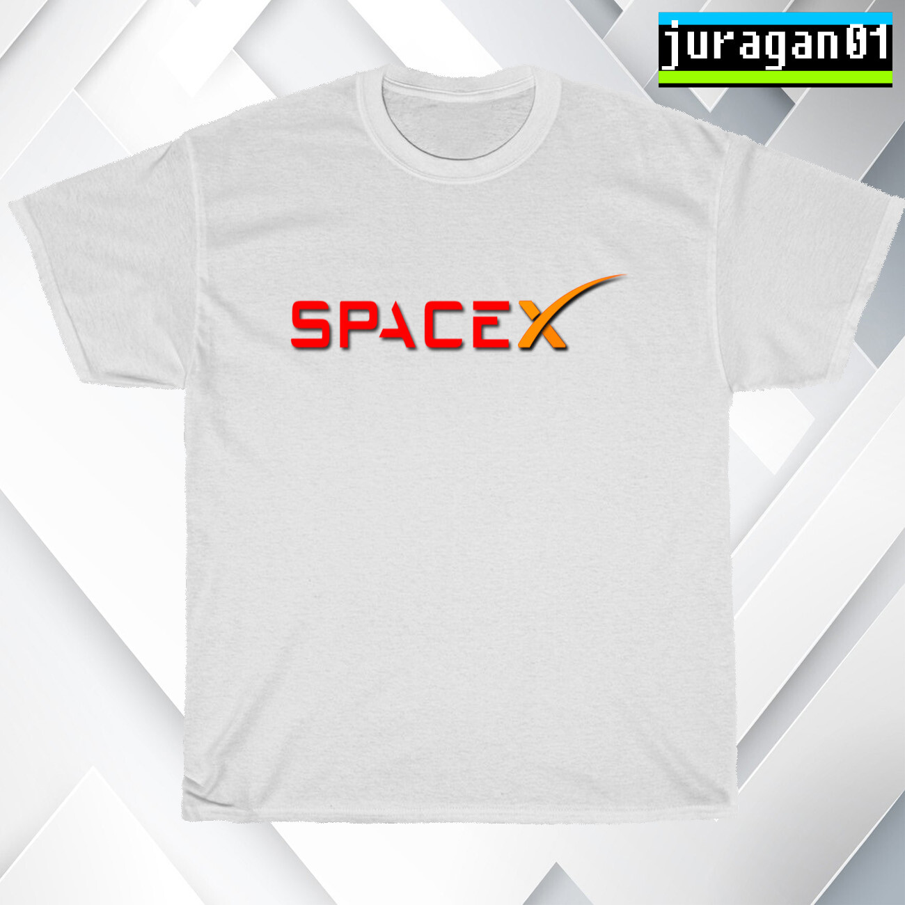 New SpaceX Logo Black/Navy/Sport Grey/White Men&rsquo;s T-Shirt S-5XL