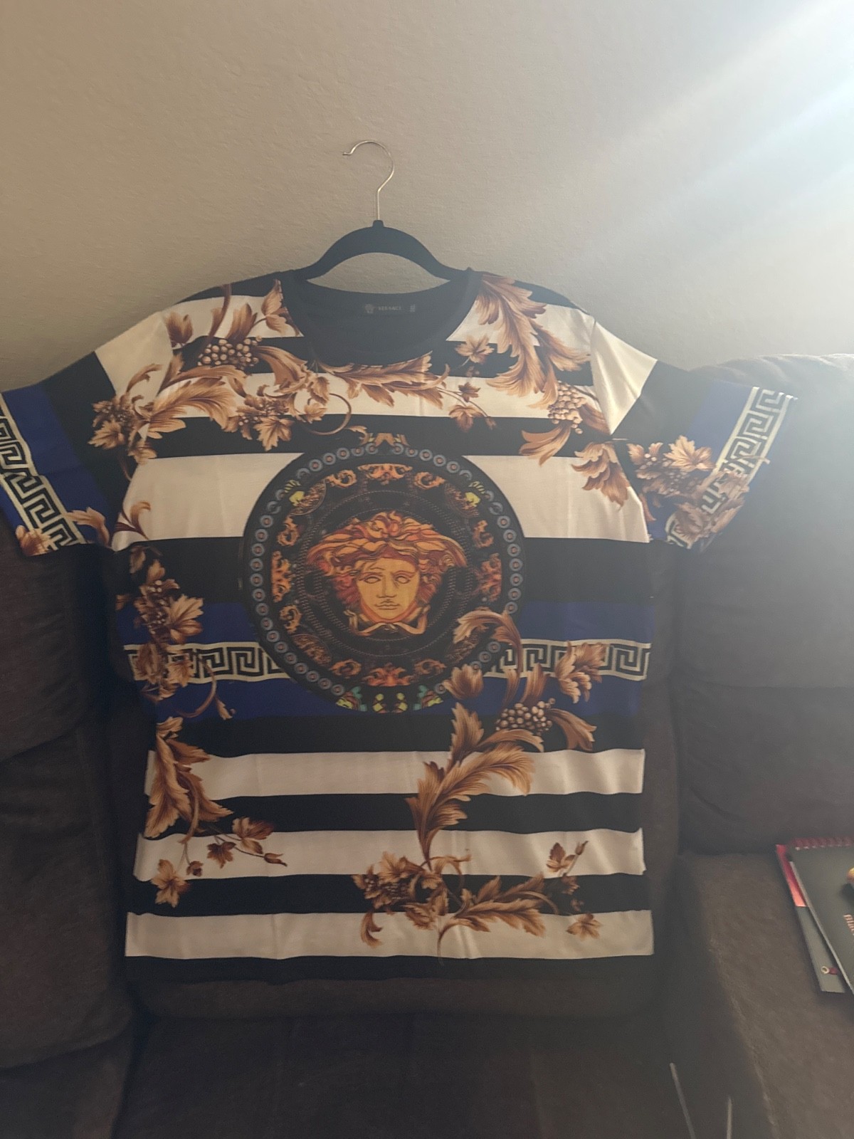 versace medusa inspired t shirt men 3xl fits like a men’s large