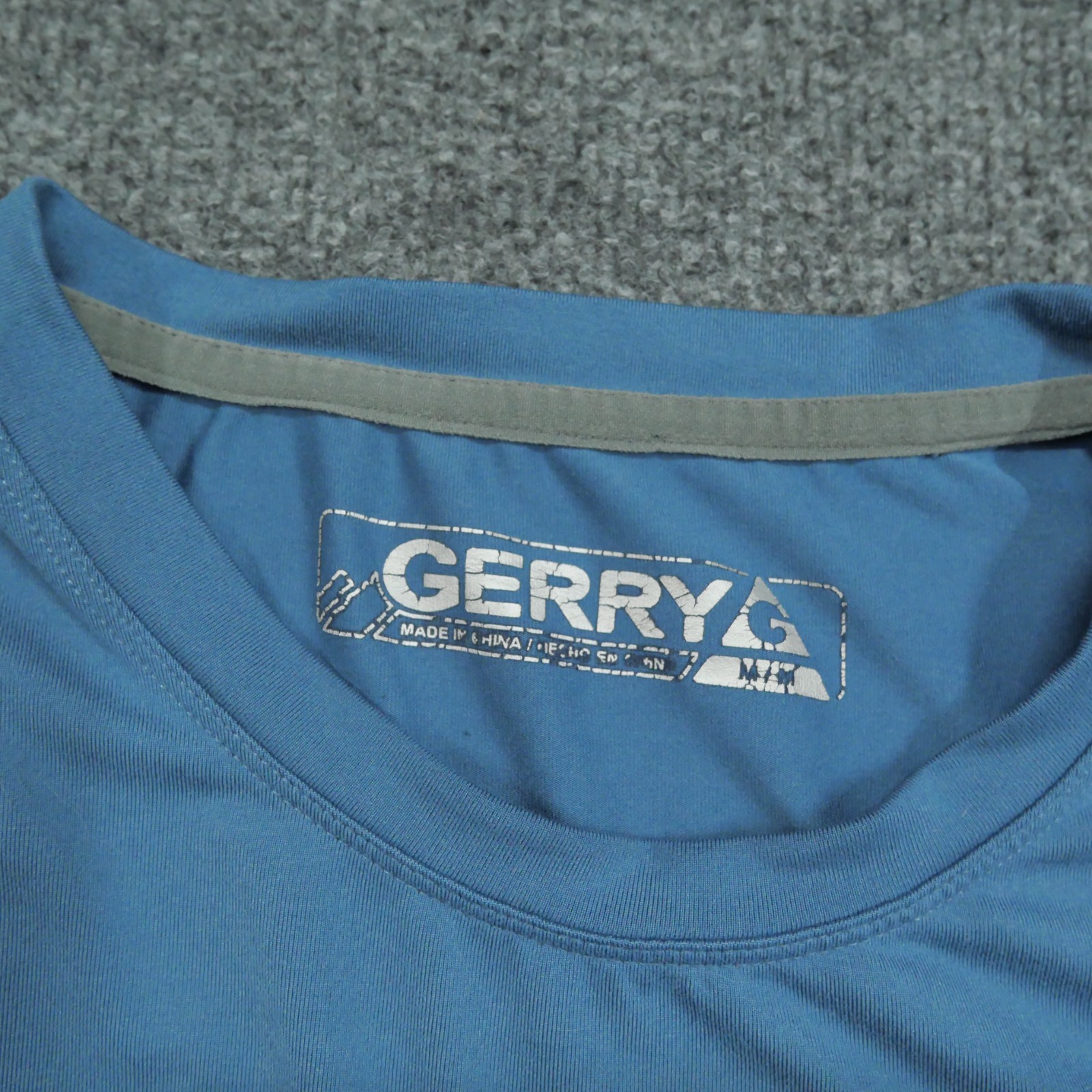 Gerry T Shirt Adult Medium Blue Long Sleeve Stretch Outdoors Lightweight