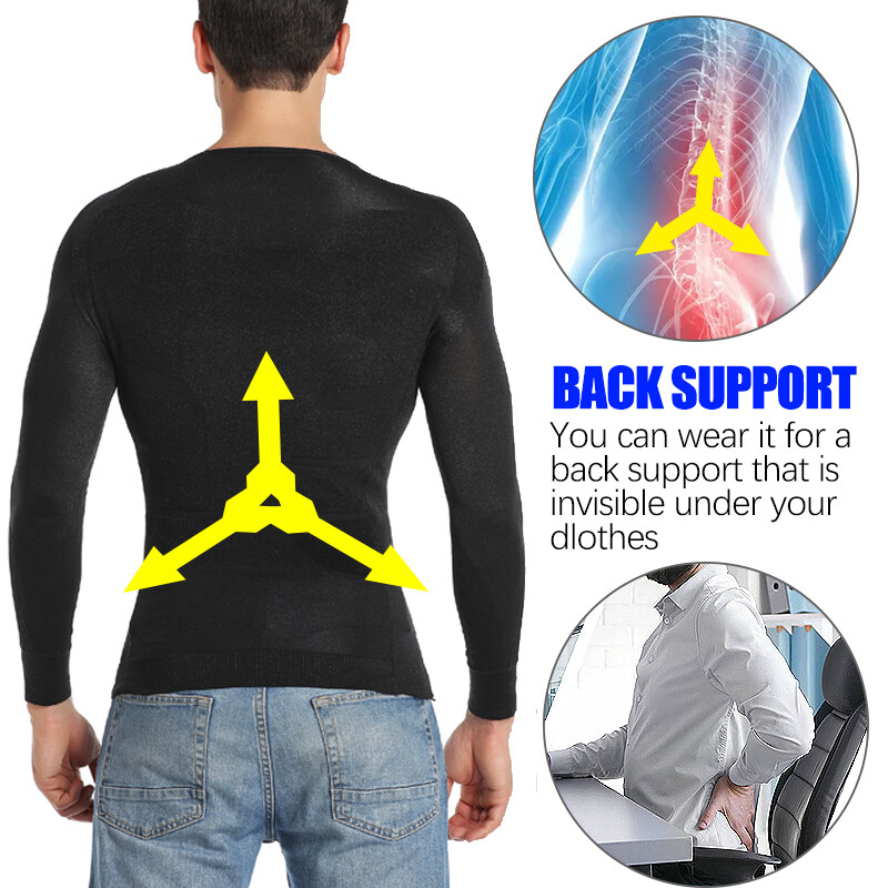 Men&rsquo;s Slimming Body Shaper Vest Compression Shirt Workout Tank Tops Abdomen Slim