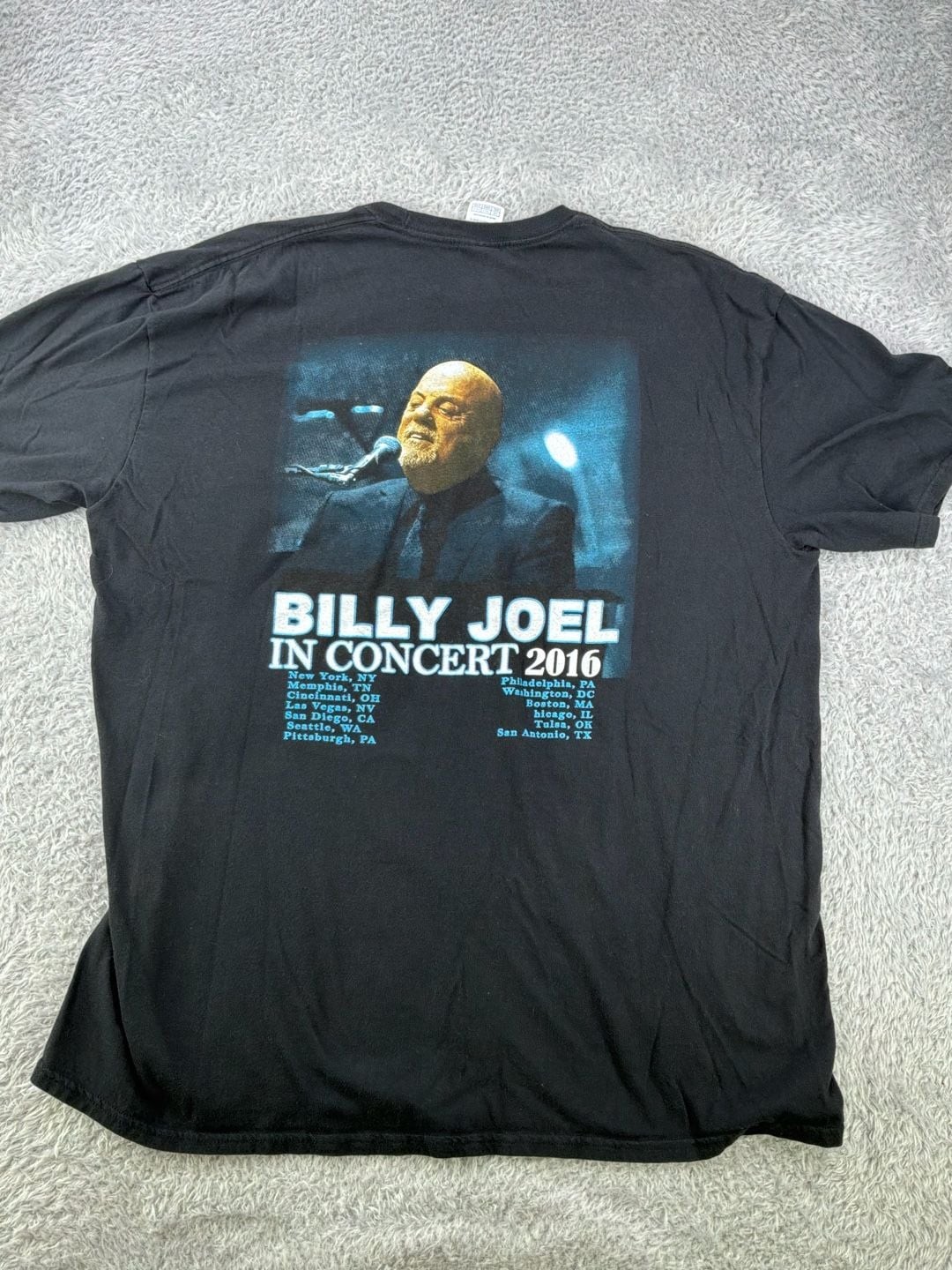 Billy Joel In Concert 2016 Pittsburgh PNC Park Tour T-Shirt Size 2XL