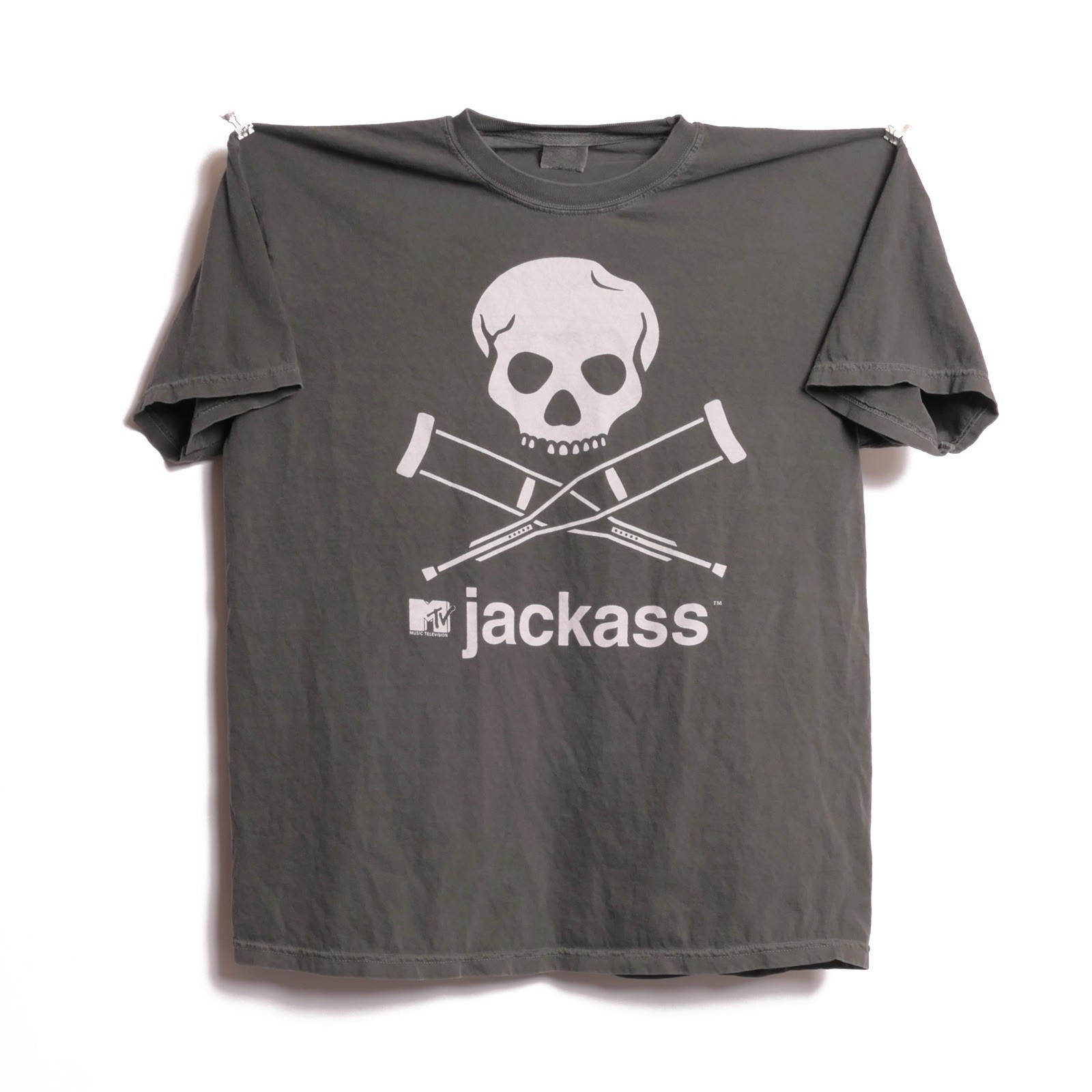Jackass Movie Tee Skull Crutches Logo Tv Show MTV Prank Show CKY Big Brother XL