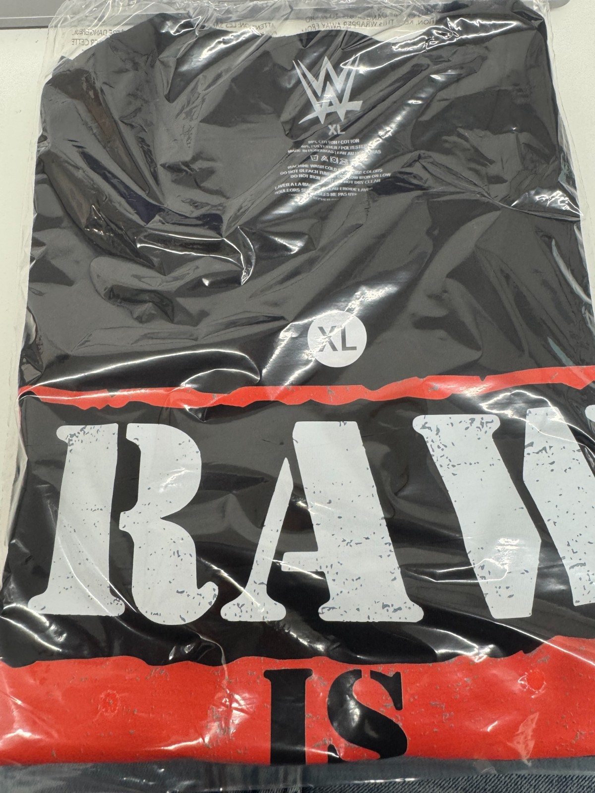 WWE RAW IS WAR T SHIRT OFFICIAL ITEM BLACK