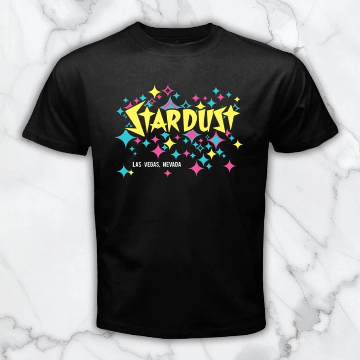 Stardust Hotel Classic Las Vegas Casino Men&rsquo;s Black Graphic T Shirt Freeships