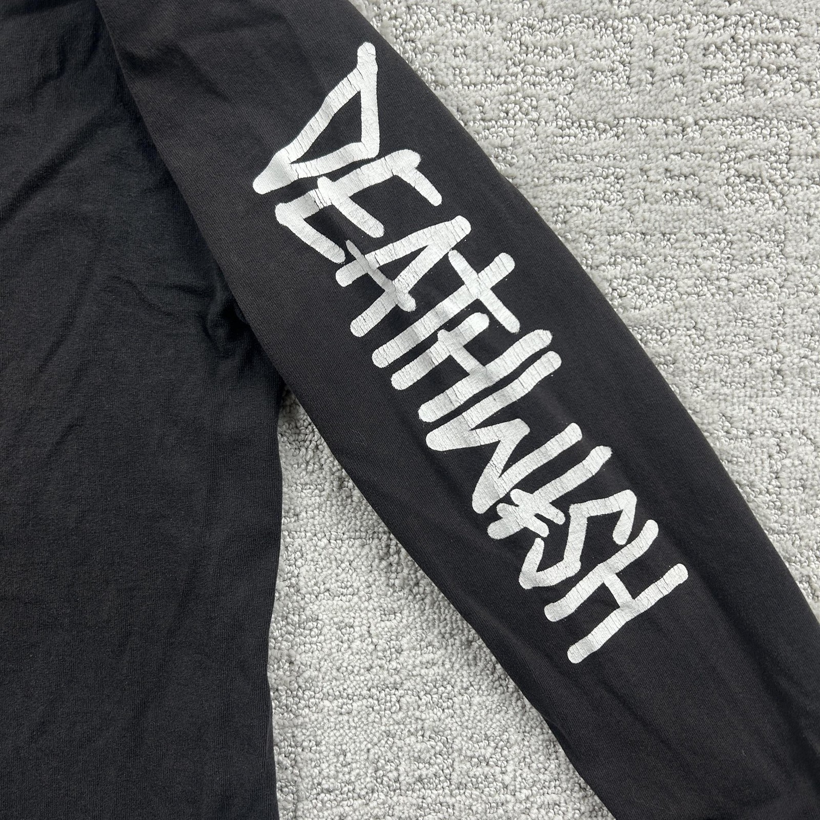 Deathwish Shirt Mens XL Black Logo Graphic Long Sleeve Tee Tagless Skateboard