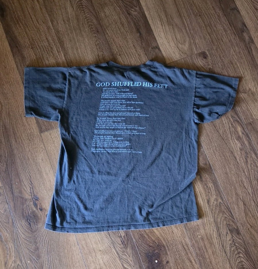 Vintage 1993 Crash Test Dummies Shirt L Wild Oats God Shuffled His Feet Band Tee