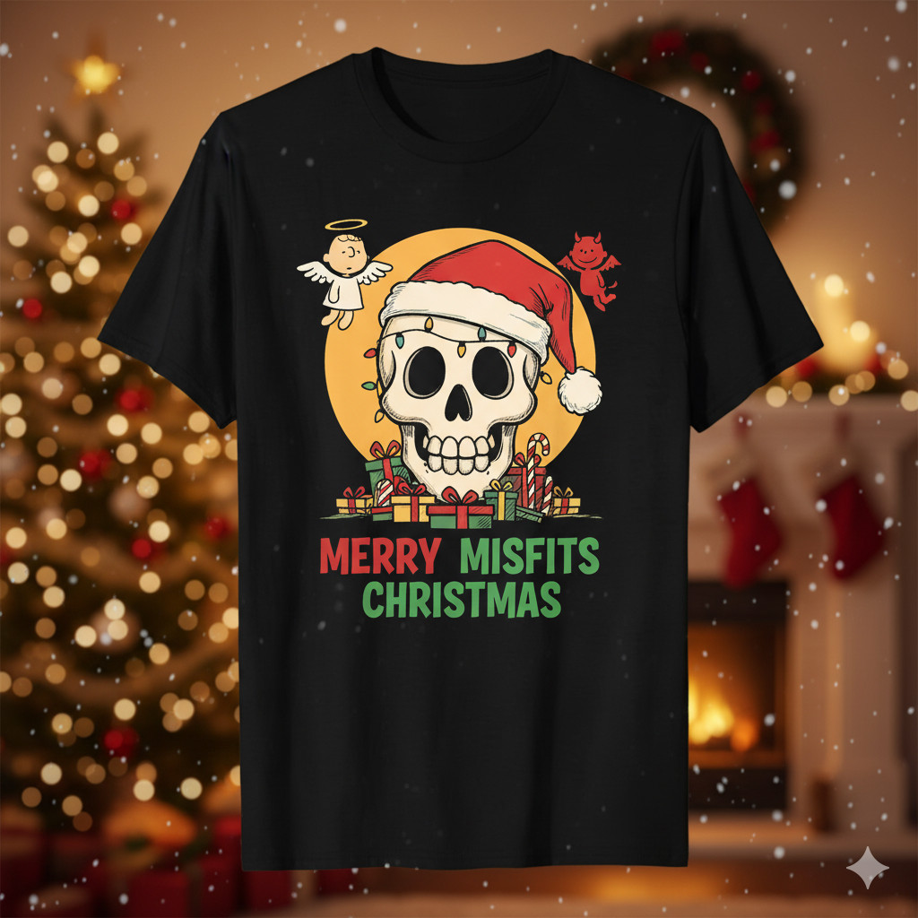 Misfits Band Christmas T-Shirt Cotton Full Size Unisex S-5XL BT1696