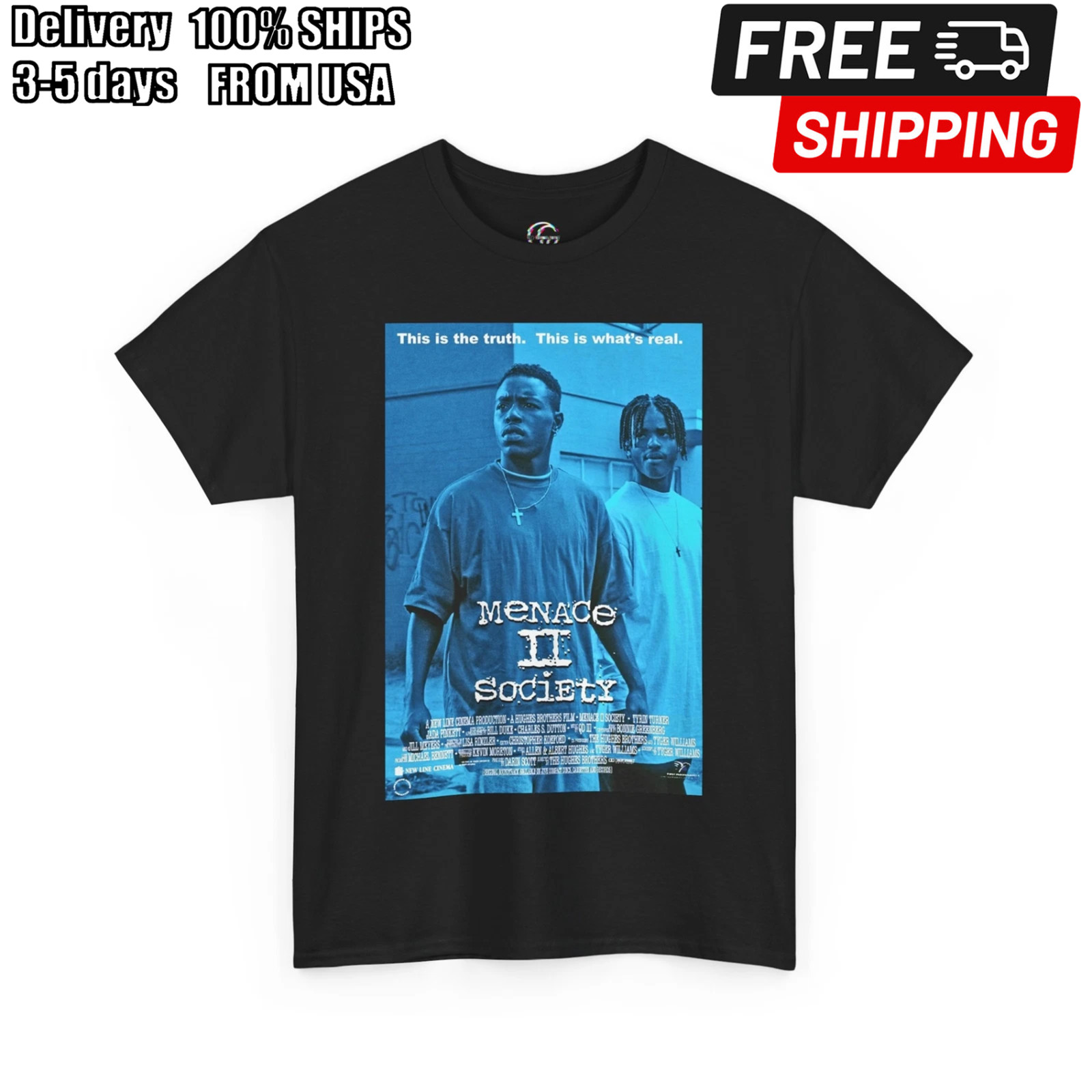 Menace II Society Movie T-Shirt, Menace To Society Retro Tee, 90s Movie Fan
