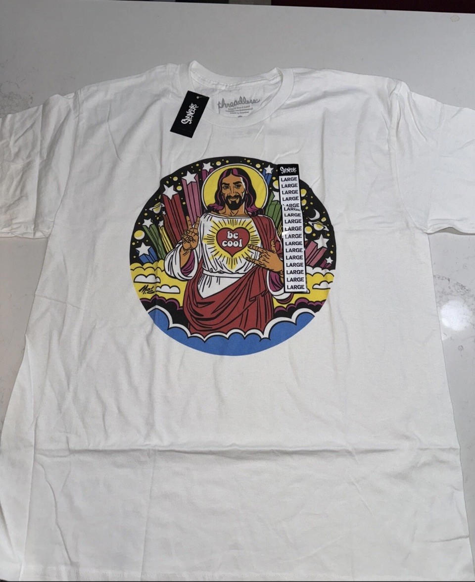 Men’s Size Large “Be Cool” T Shirt – Mitch O’Connell. Spencers. NEW