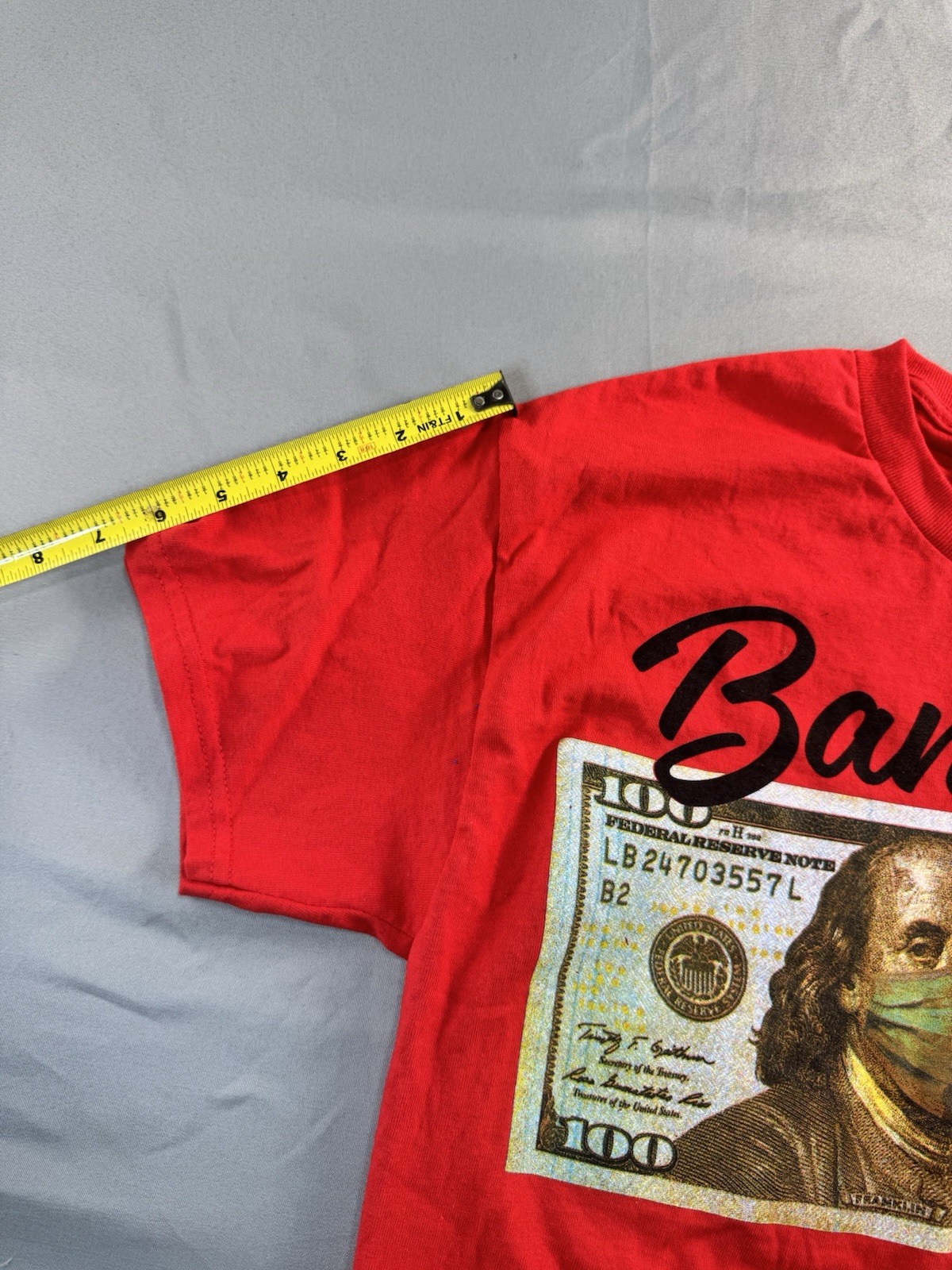 Headgear Classics Men’s T-Shirt Bandemic 100 Dollar Bill Size Medium Tee NEW
