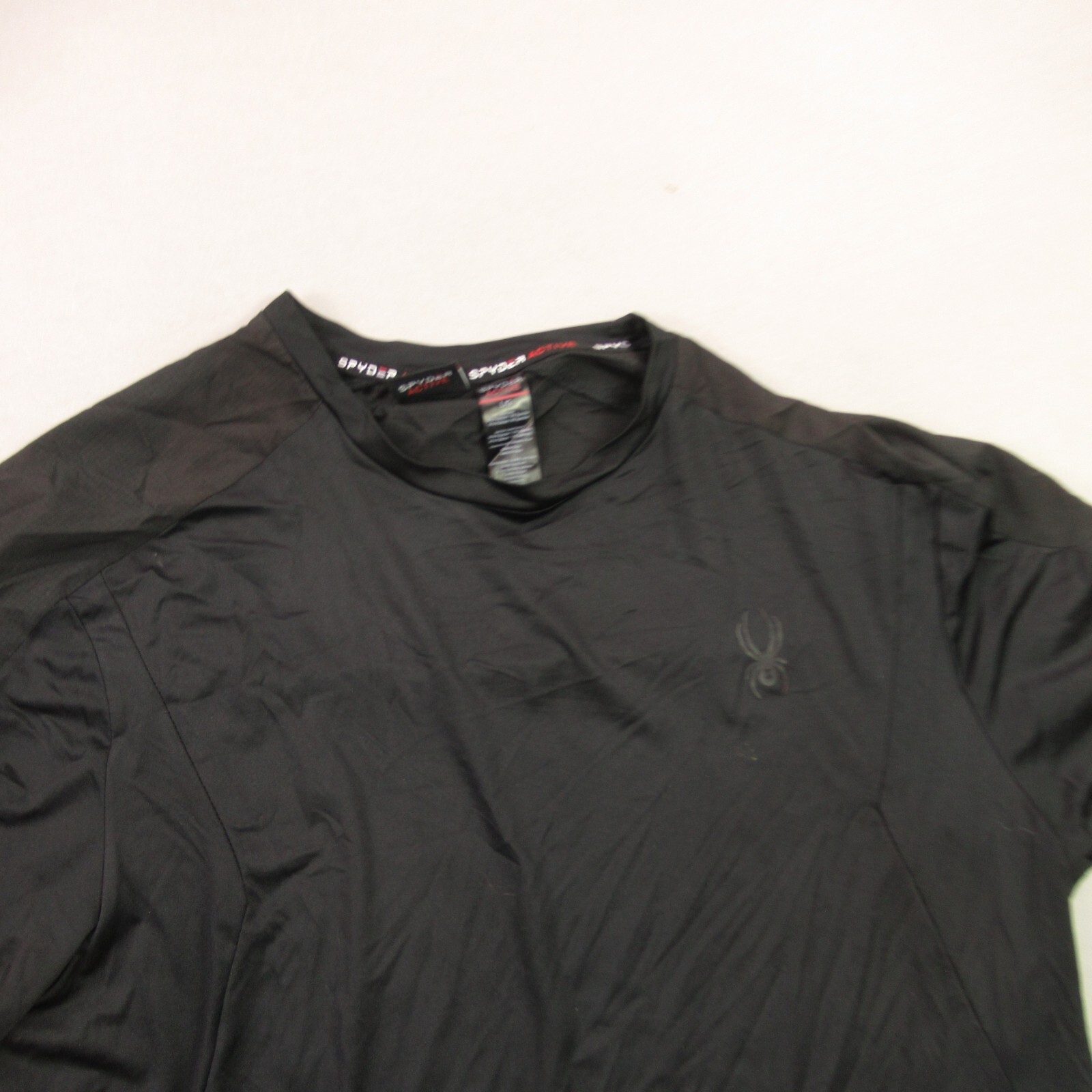 Spyder Shirt Mens Large Short Sleeve Crew Neck Outdoors Lightweight