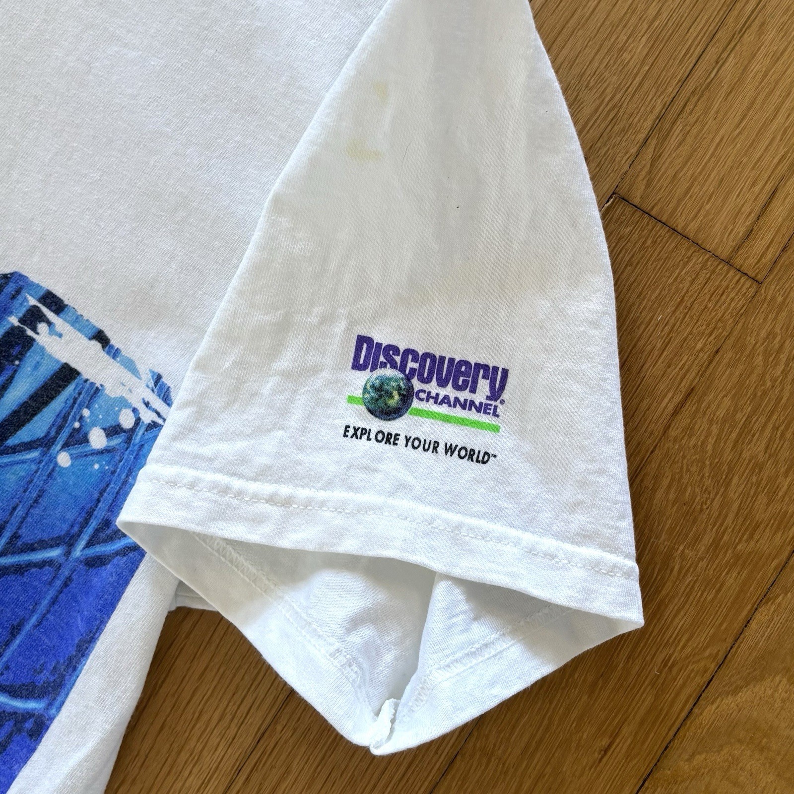 Shark Week Vintage 90s Lee Graphic Wrap Tee Mens XL Made In USA Rare
