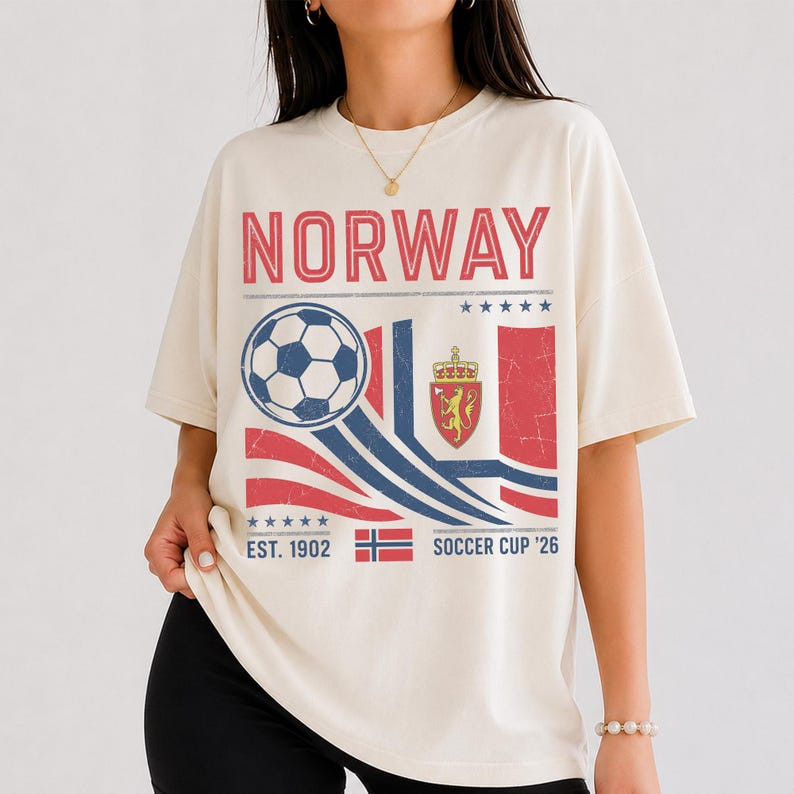 Retro Norway Soccer 2026 T-Shirt, Norway National Team Fan Shirt, Football Fan