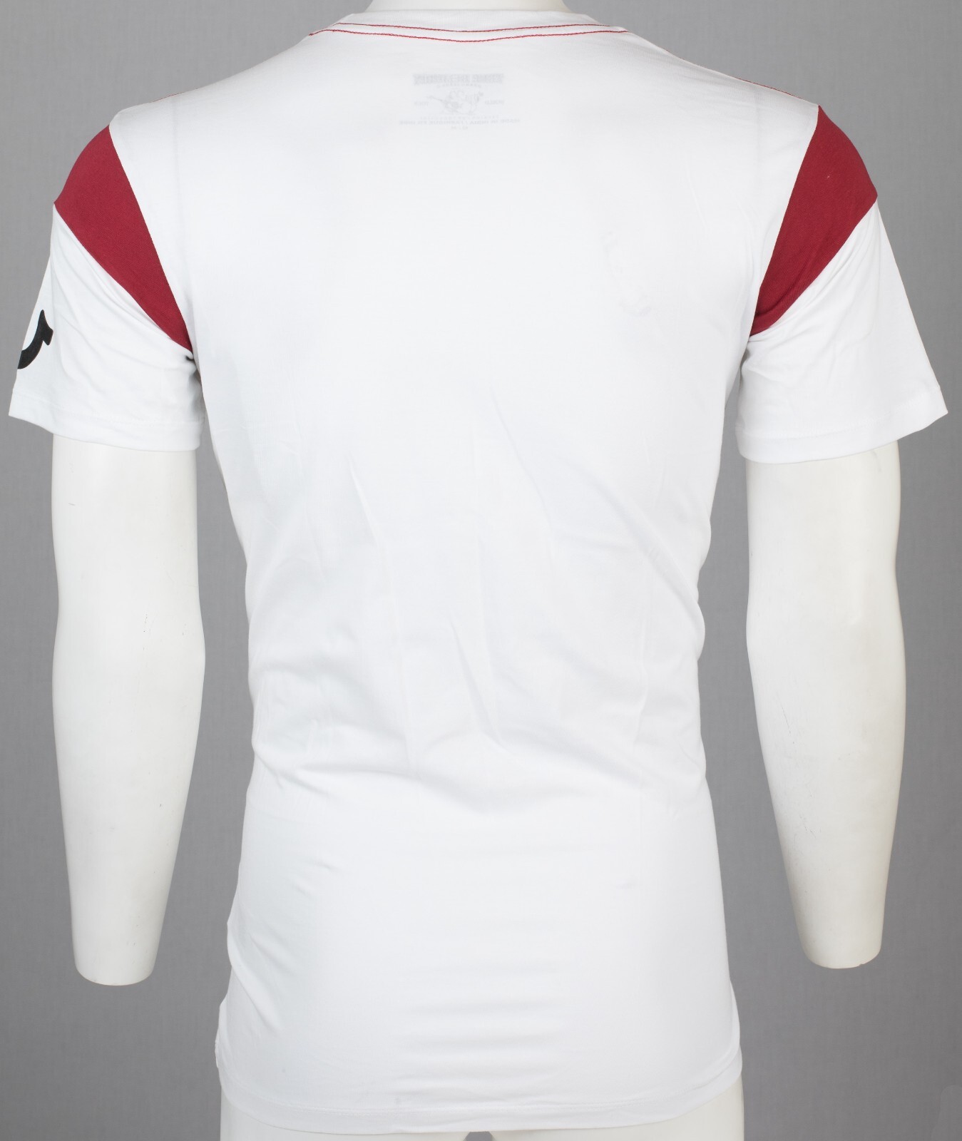 $79 TRUE RELIGION White SQUARE FOOTBALL Short Sleeve Designer Graphic T-shirt