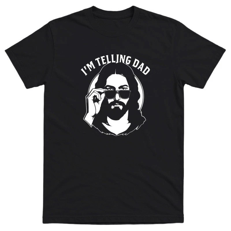 Funny Jesus “I’m Telling Dad” Meme Shirt – Religious Humor – Gift