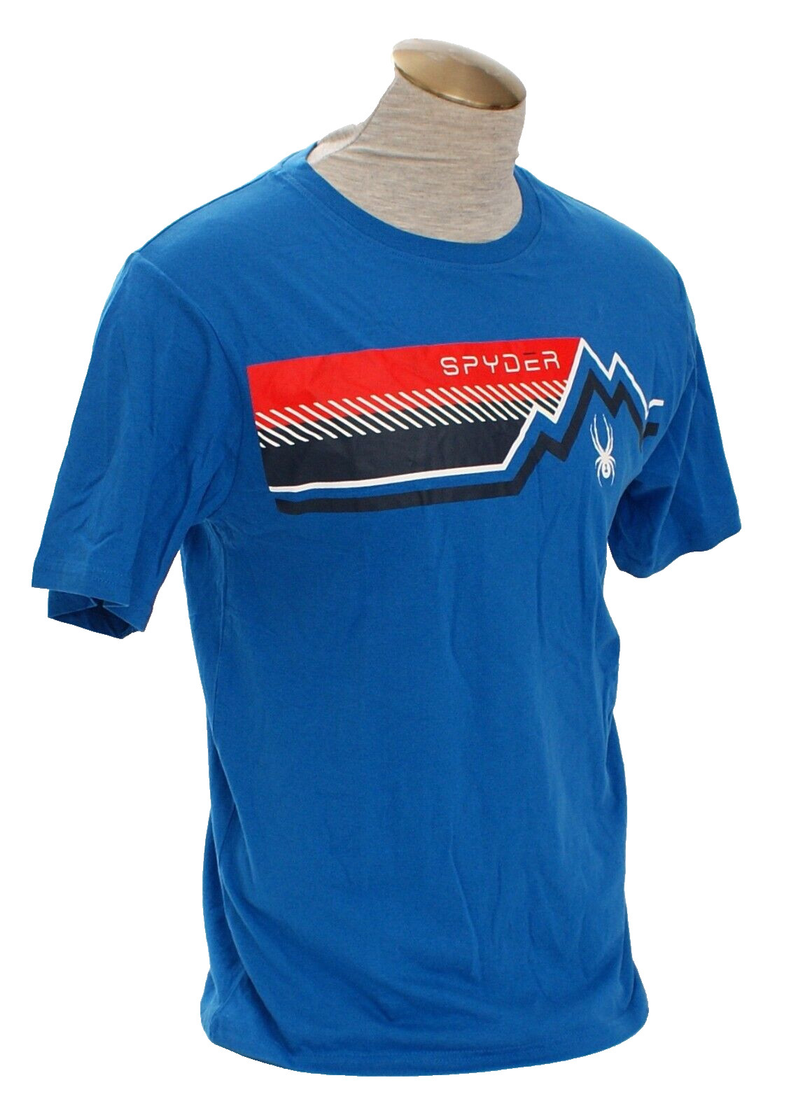 Spyder Men&rsquo;s L Blue Short Sleeve Signature Tee T Shirt
