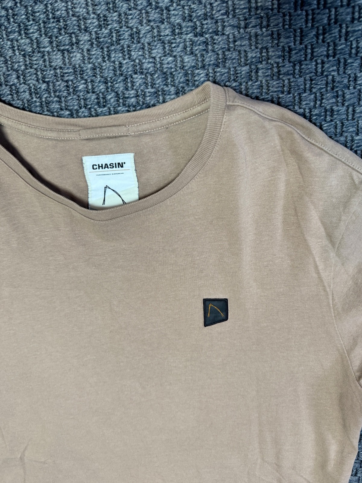 CHASIN T Shirt Mens Size L Beige