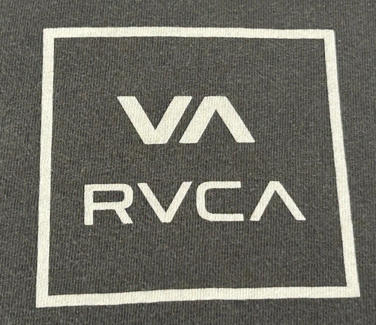 RVCA All The Way VA Graphic T-Shirt Mens Large Pirate Black PTK Camo Back Logo