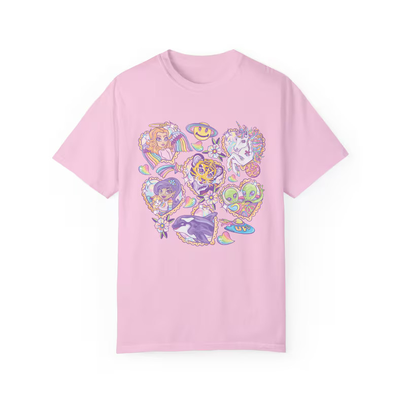 Vibes Comfort Tee Shirt Relaxed Fit Casual Style Soft