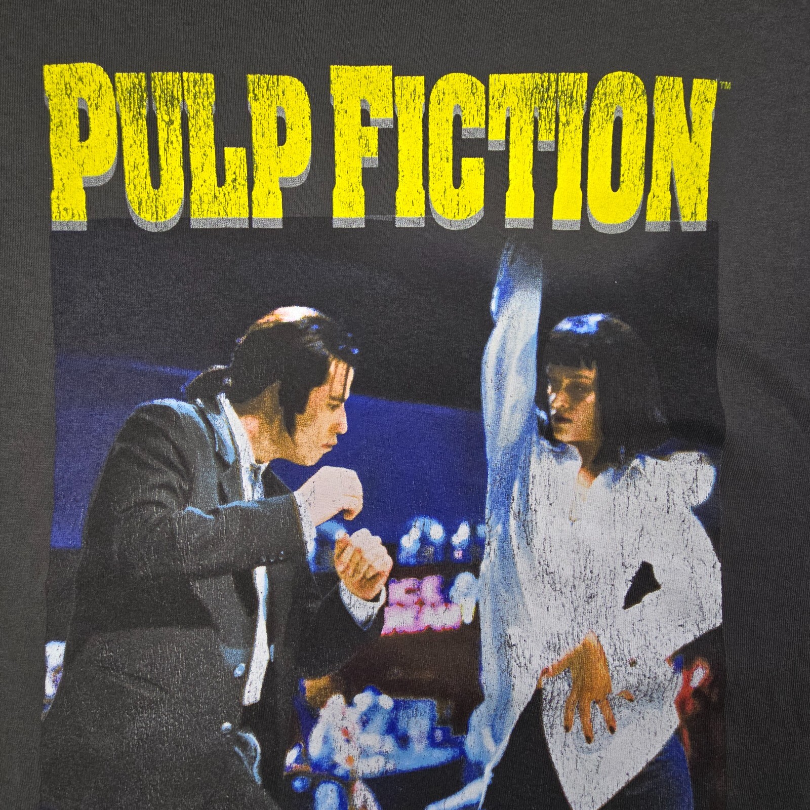 Pulp Fiction Shirt MENS Medium M BLACK John Travolta MOVIE 90s Retro Cult NWT