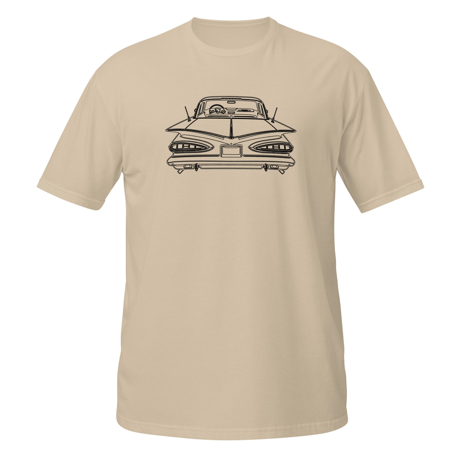 Comfy T-Shirt For Chevrolet Impala 1959 Classic Car Lovers Birthday Gift Tee