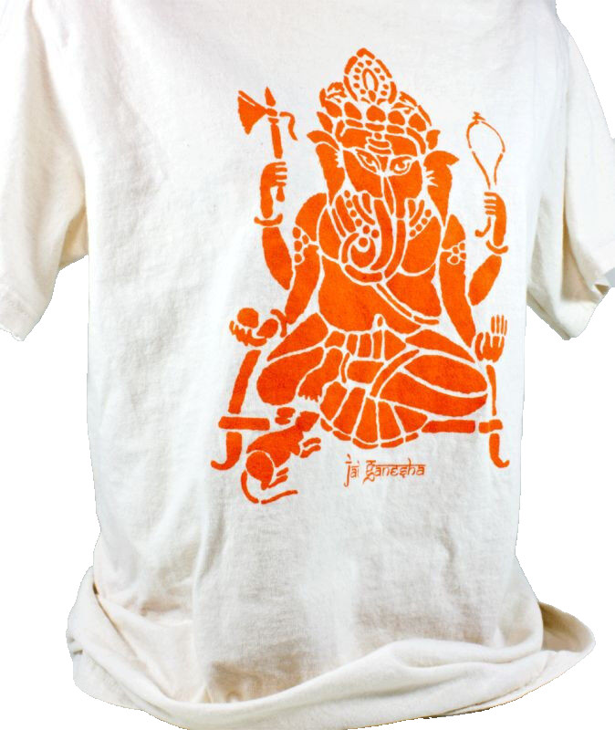 Ganesha T-Shirt – Hindu God Remover of Obstacles 100% Heavy Cotton Size S