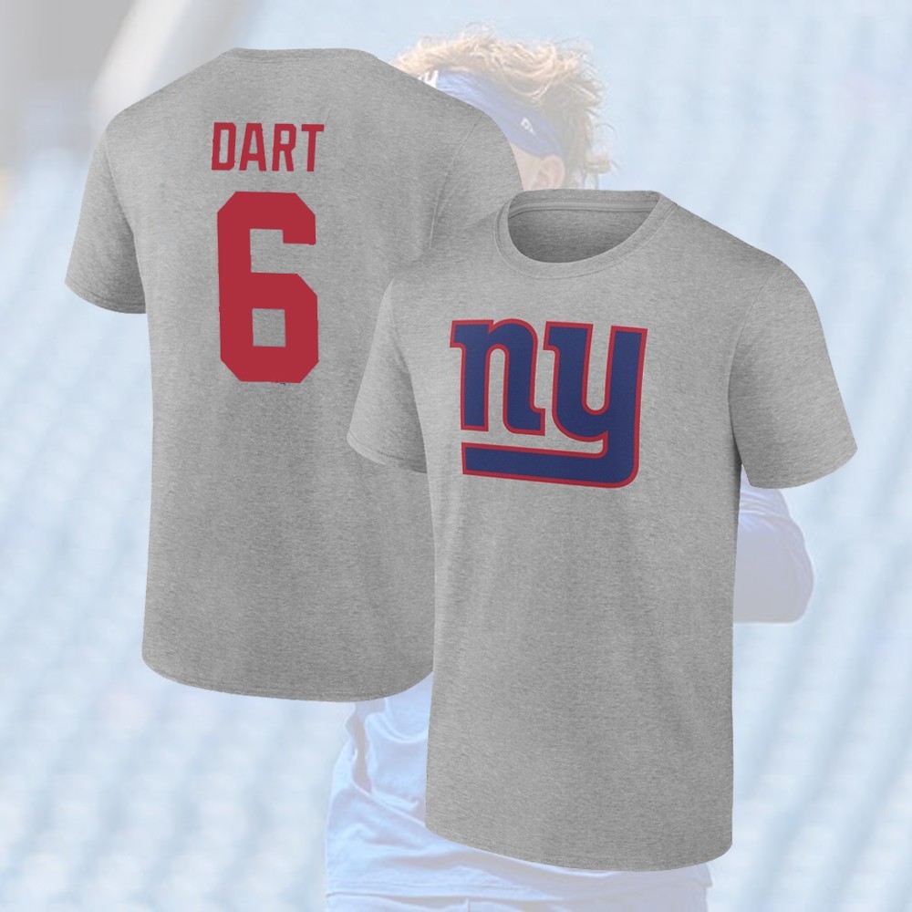 ❤️‍🔥 HOT DEAL!Jaxson Dart #6 New York 2025 Name & Number Player Gift For Fans