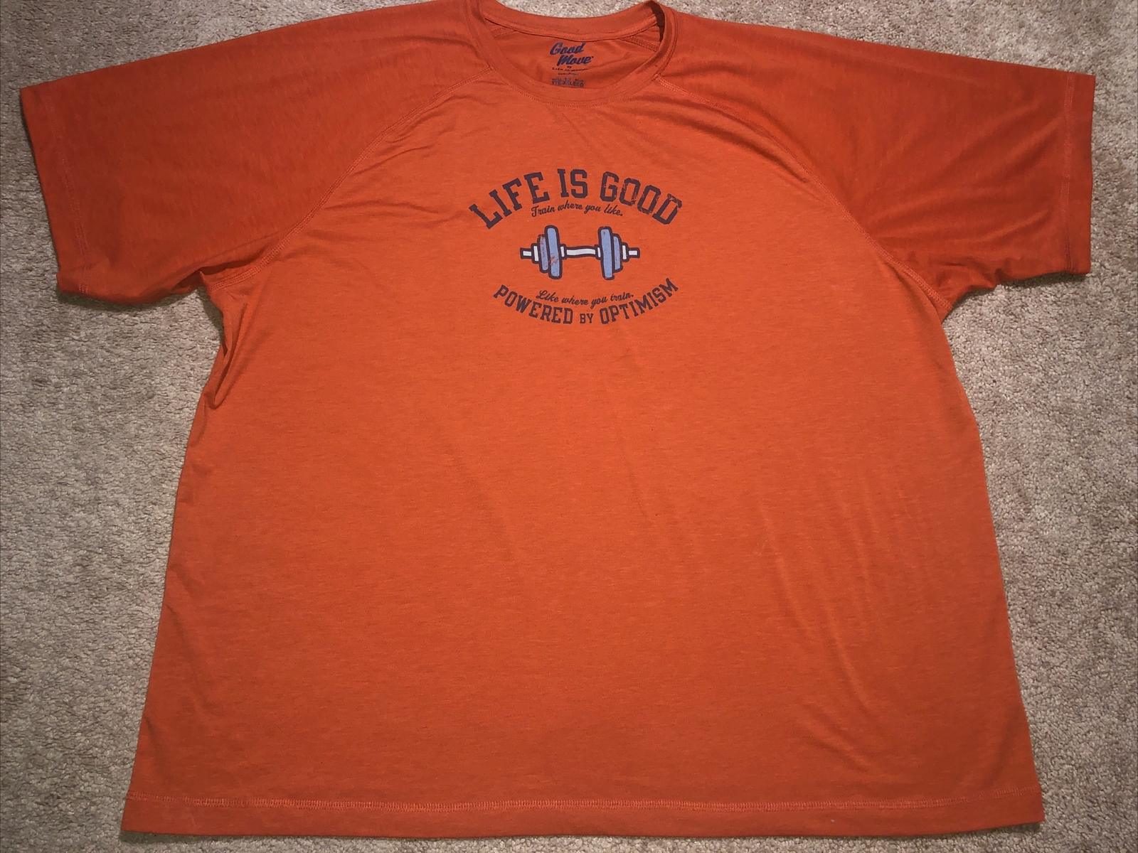 Good Move by Life is Good Men&rsquo;s XXL Powered by Optimism Semi Fitted T-shirt