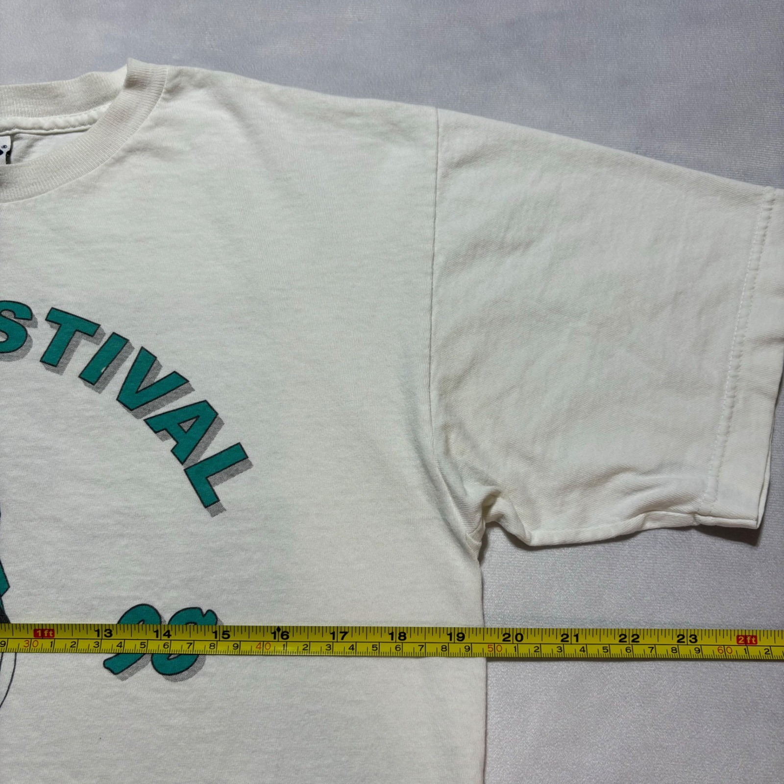 Vintage 90&rsquo;s Fila Soccer T-Shirt Mens Small White Fall Festival 1998 Made in USA