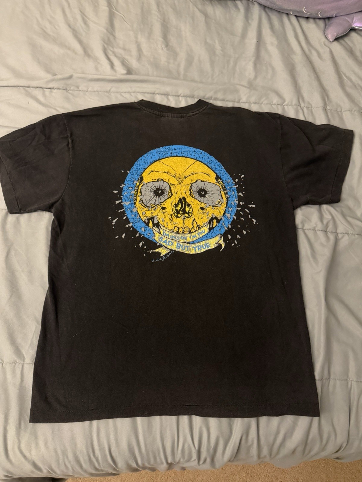 Vintage Metallica Shirt Mens Large Faded Black Sad But True Two Sided 1991 Band