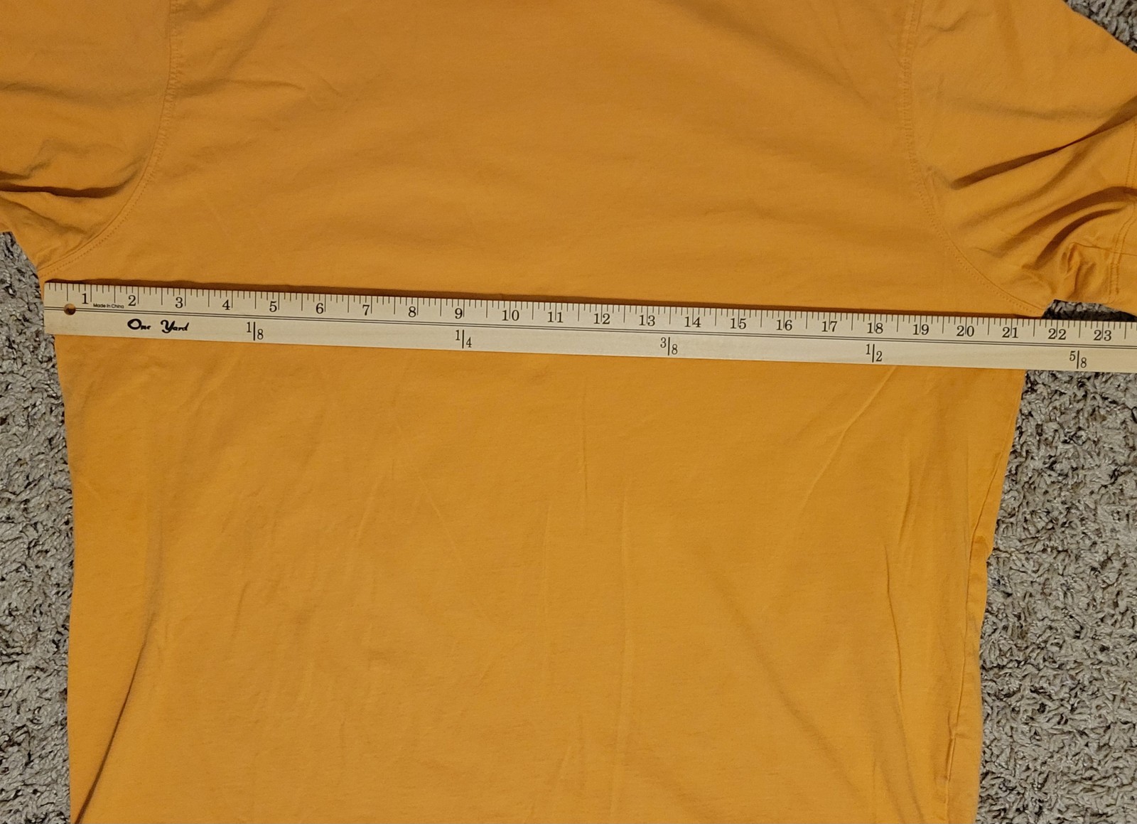 Left Coast Tee Men&rsquo;s Large Orange Pima Cotton Short Sleeve Crew Neck T-Shirt