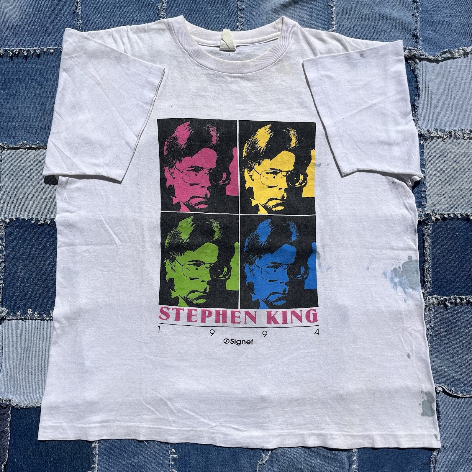 Vintage Stephen King 1994 Nightmares & Dreamscapes Horror Warhol T Shirt XL 90s