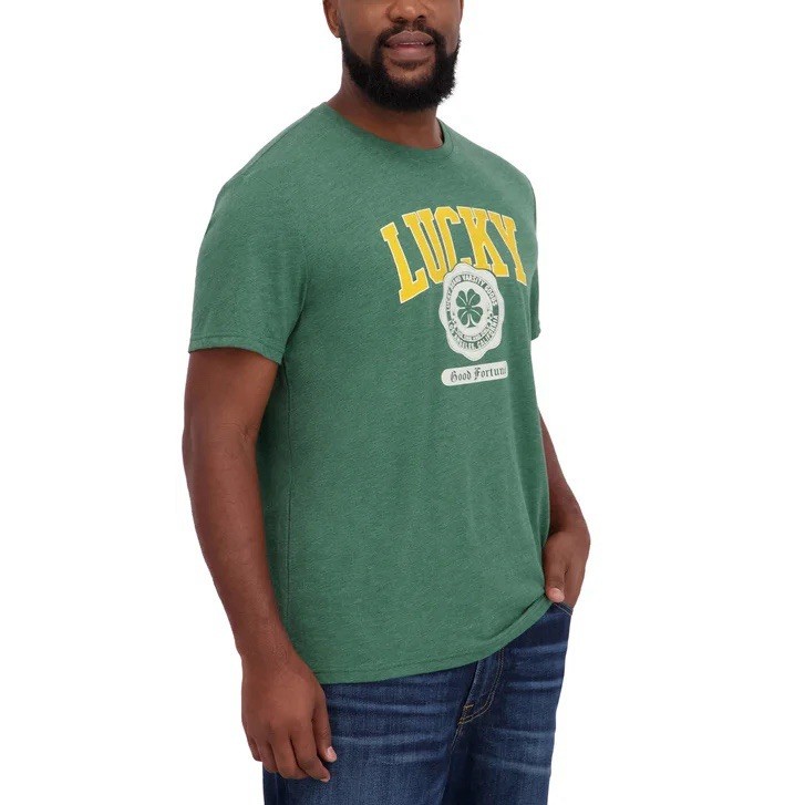 Lucky Brand New Mens T Shirt XL Green Graphic Tee NWT