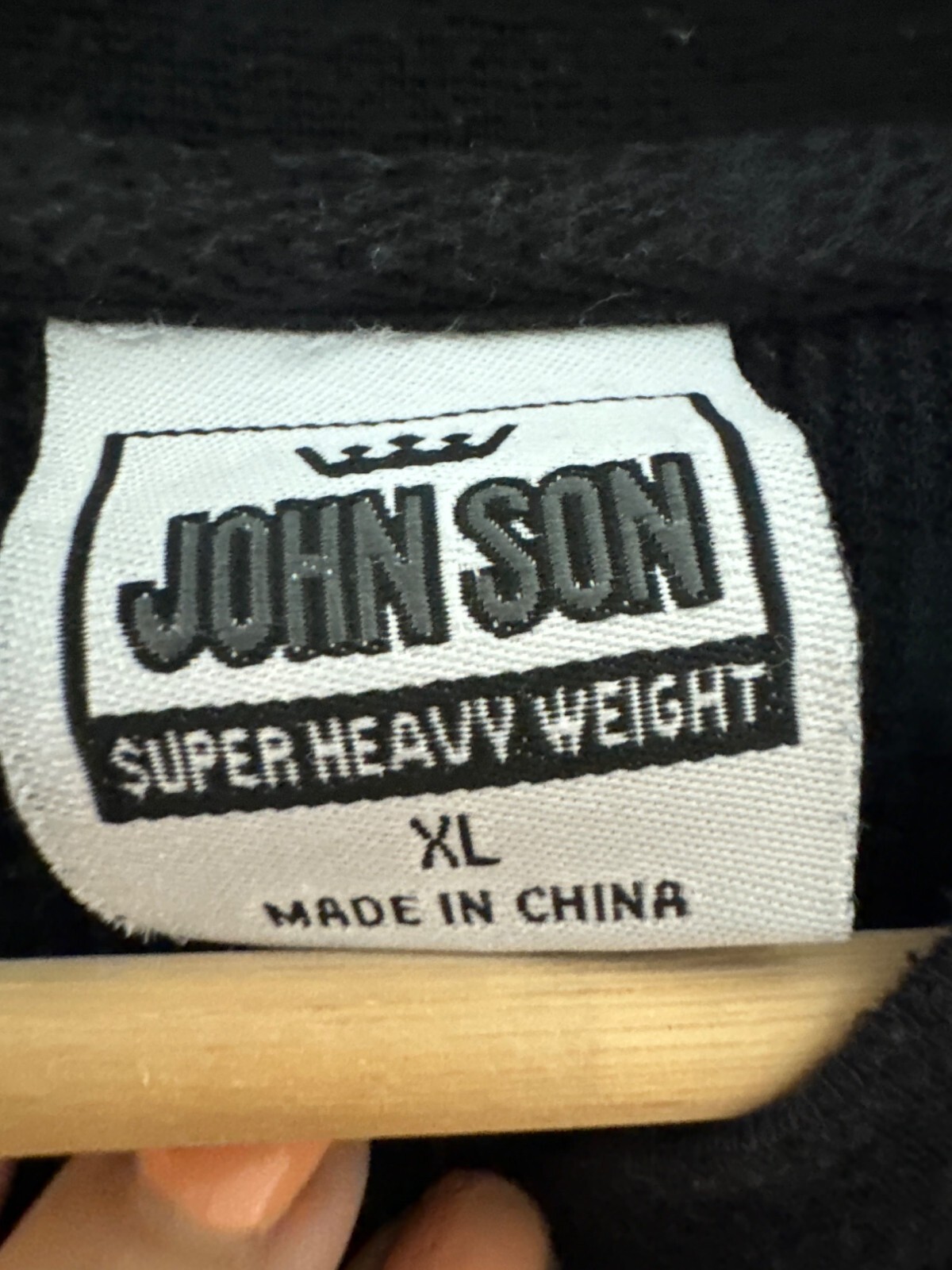John Son Super Heavy Weight Black Long Sleeve Shirt XL Made In China
